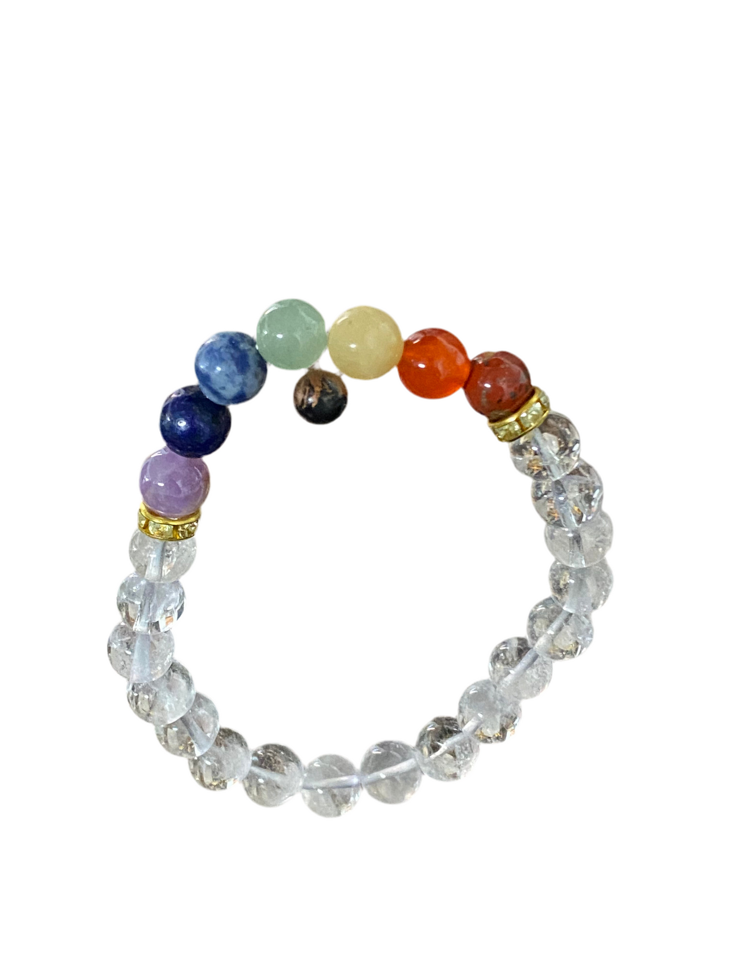 Clear Quartz Chakra Gemstone Bracelet