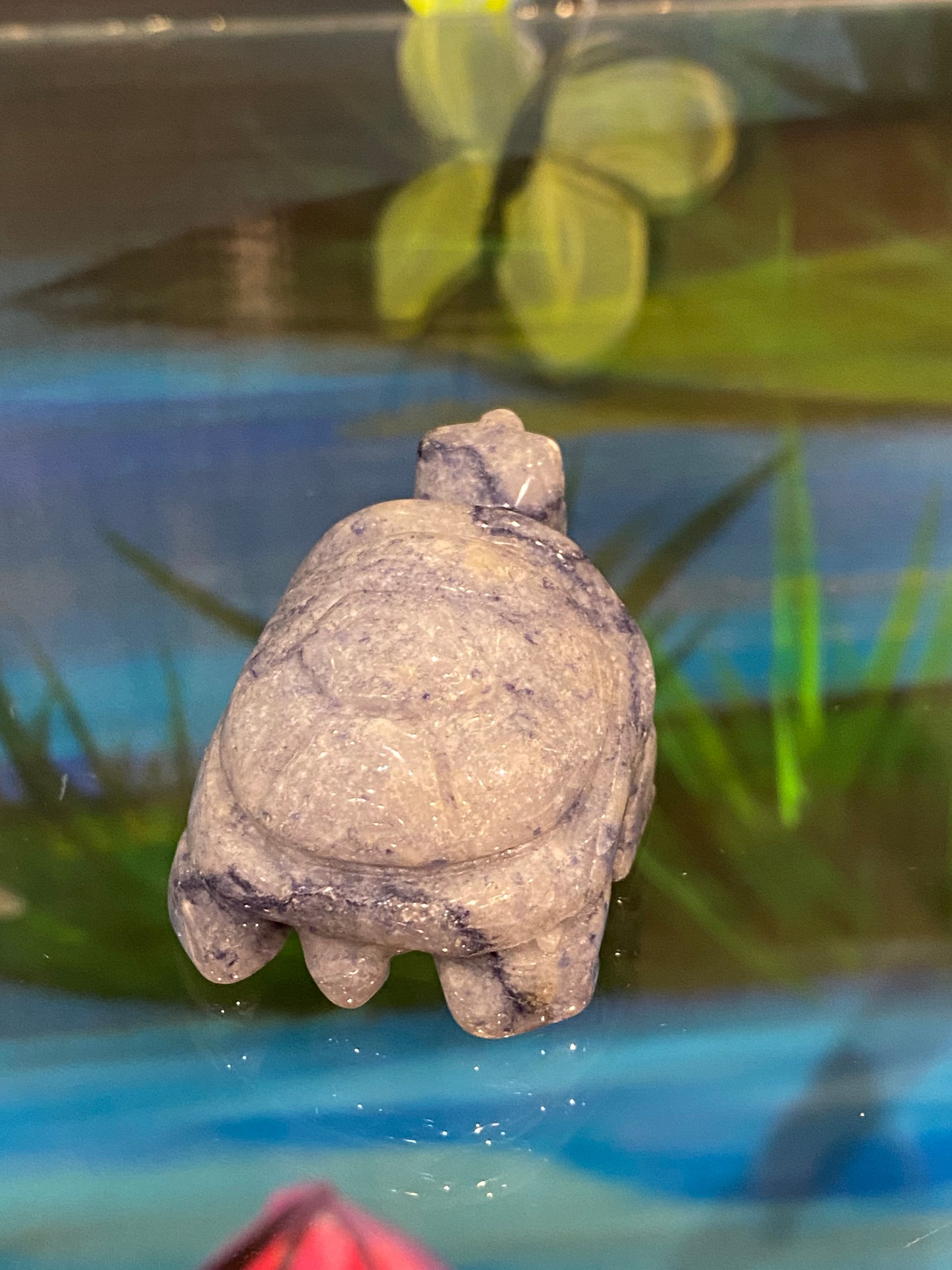 Spirit Animal Sodalite Turtle Hand Carved Polished Stone