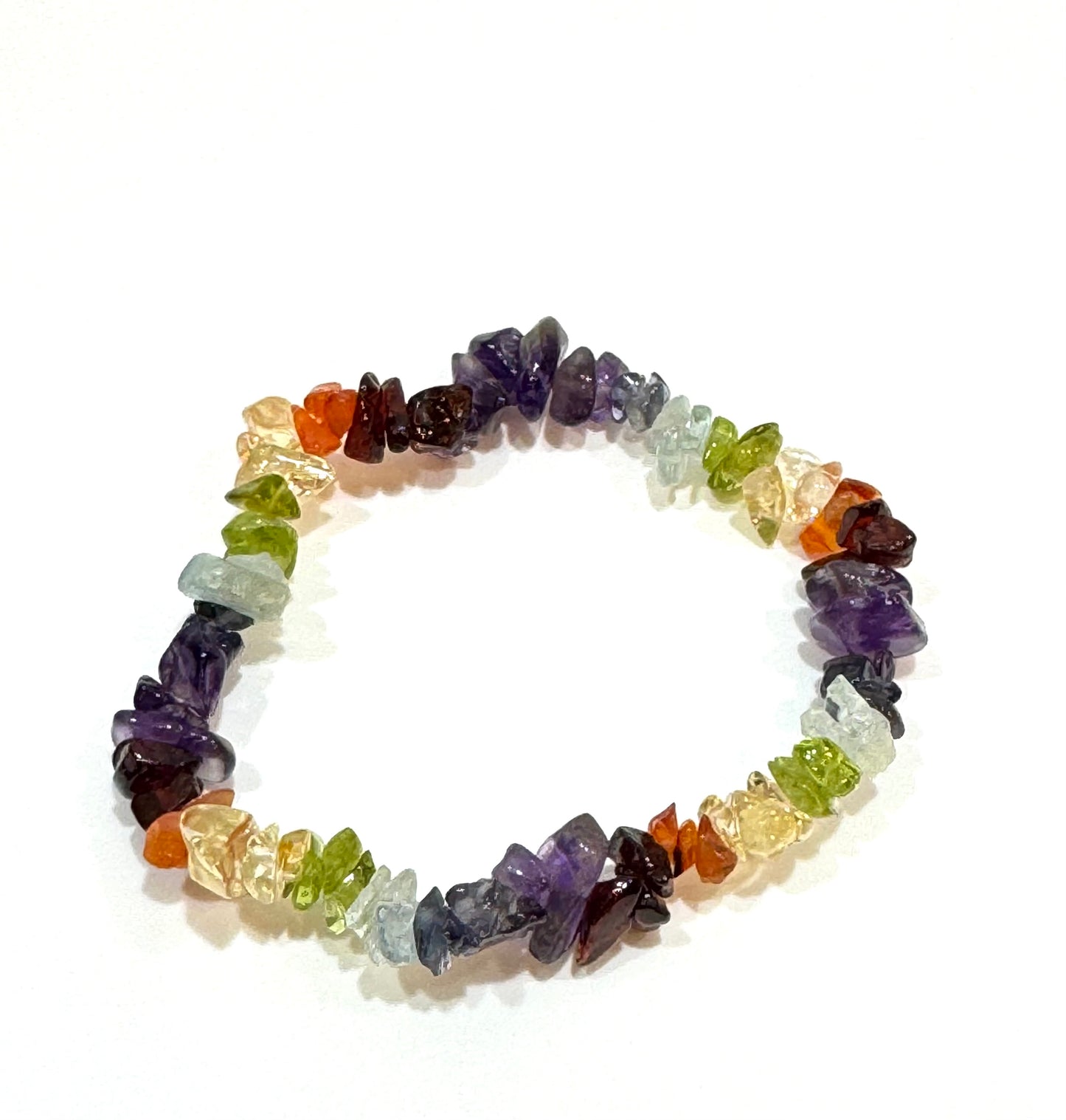 Chakra Chip Gemstone Bracelet