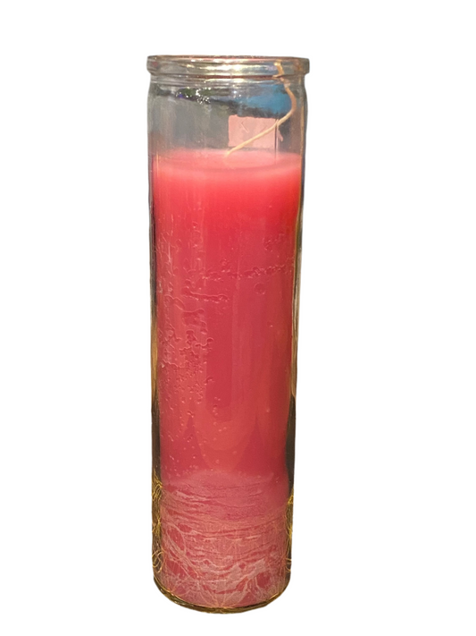 Pink 7 Day Candle