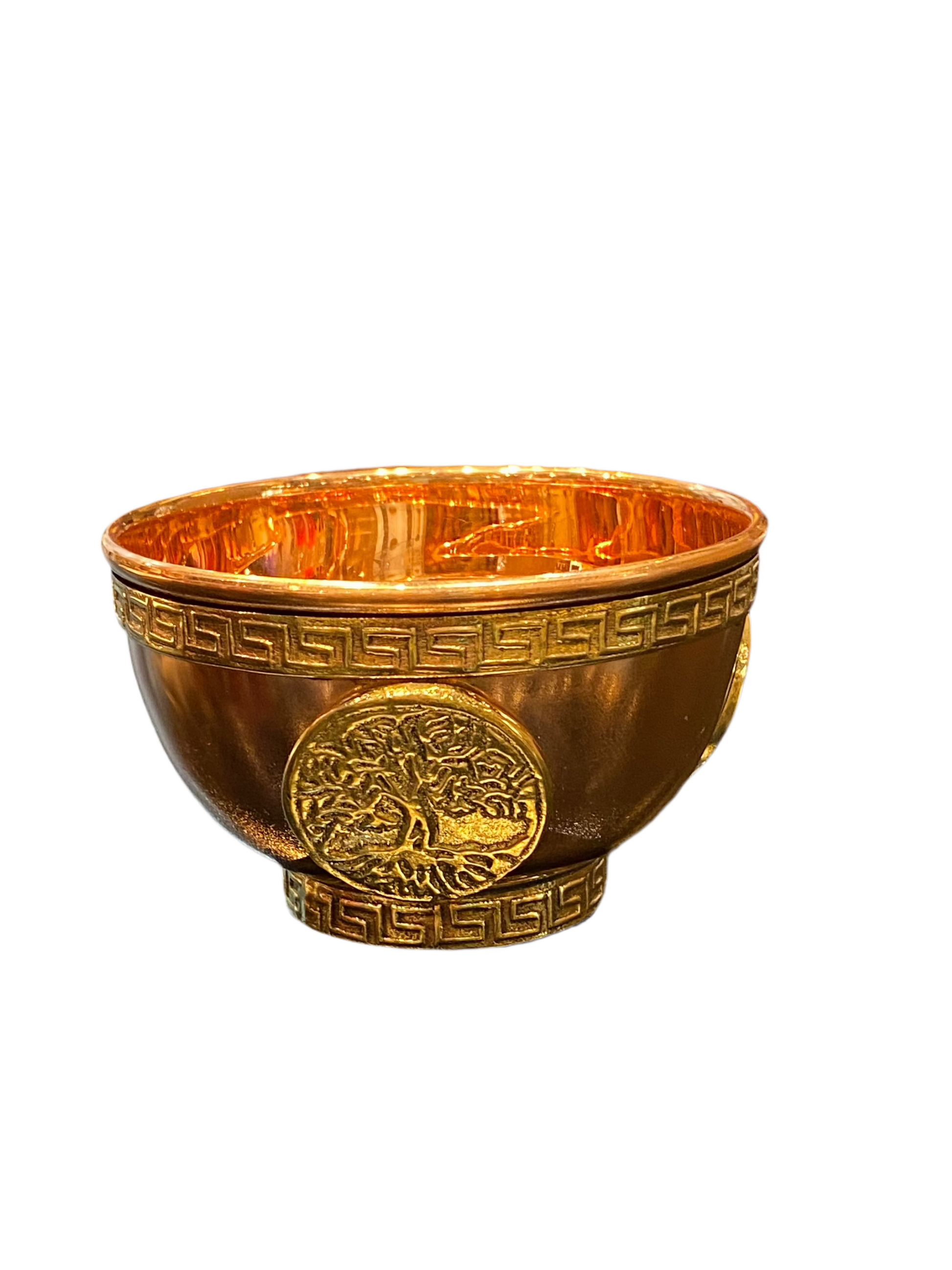 Copper Offering Bowl Tree of Life 