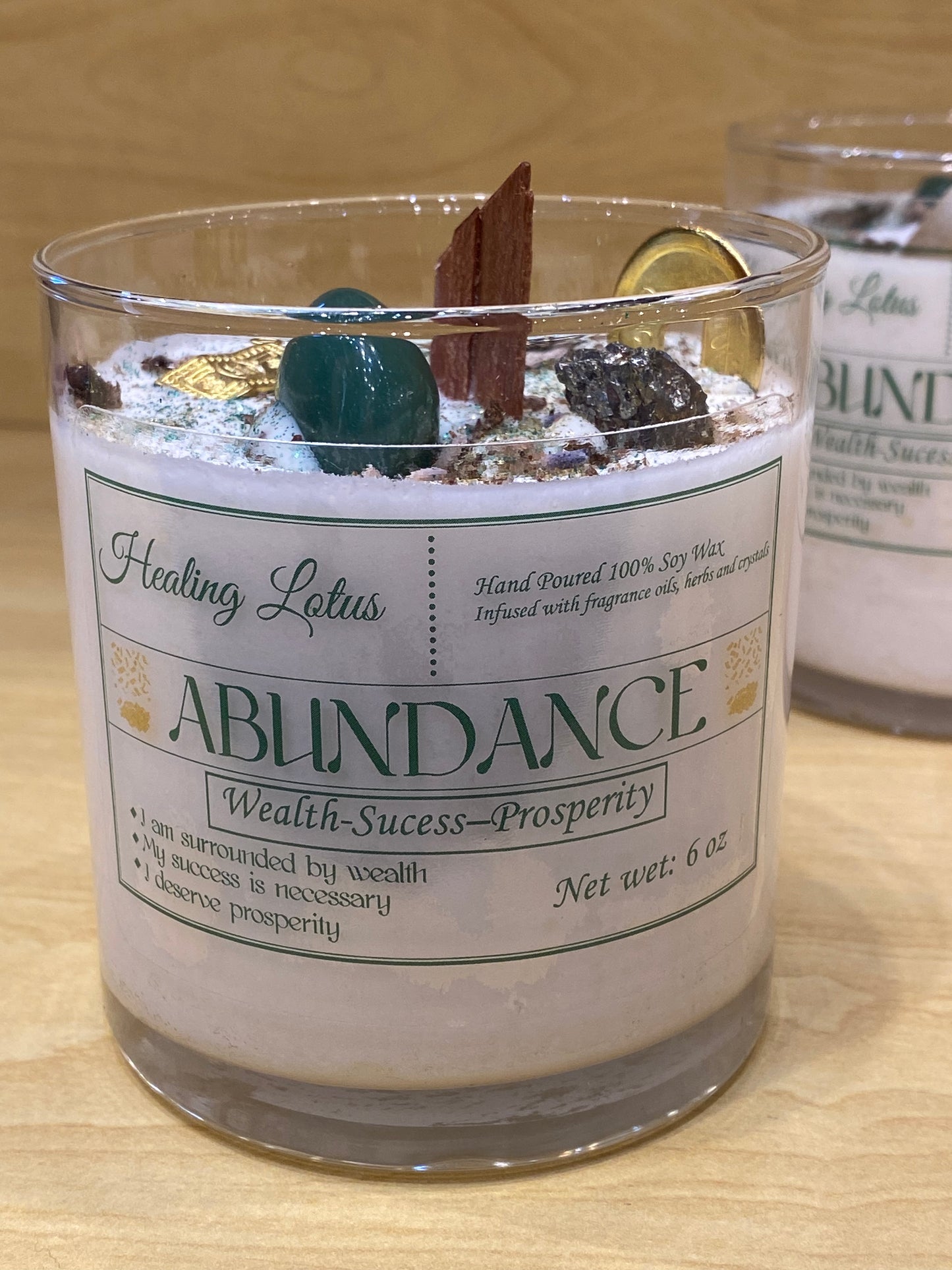 Healing Lotus Abundance Candle