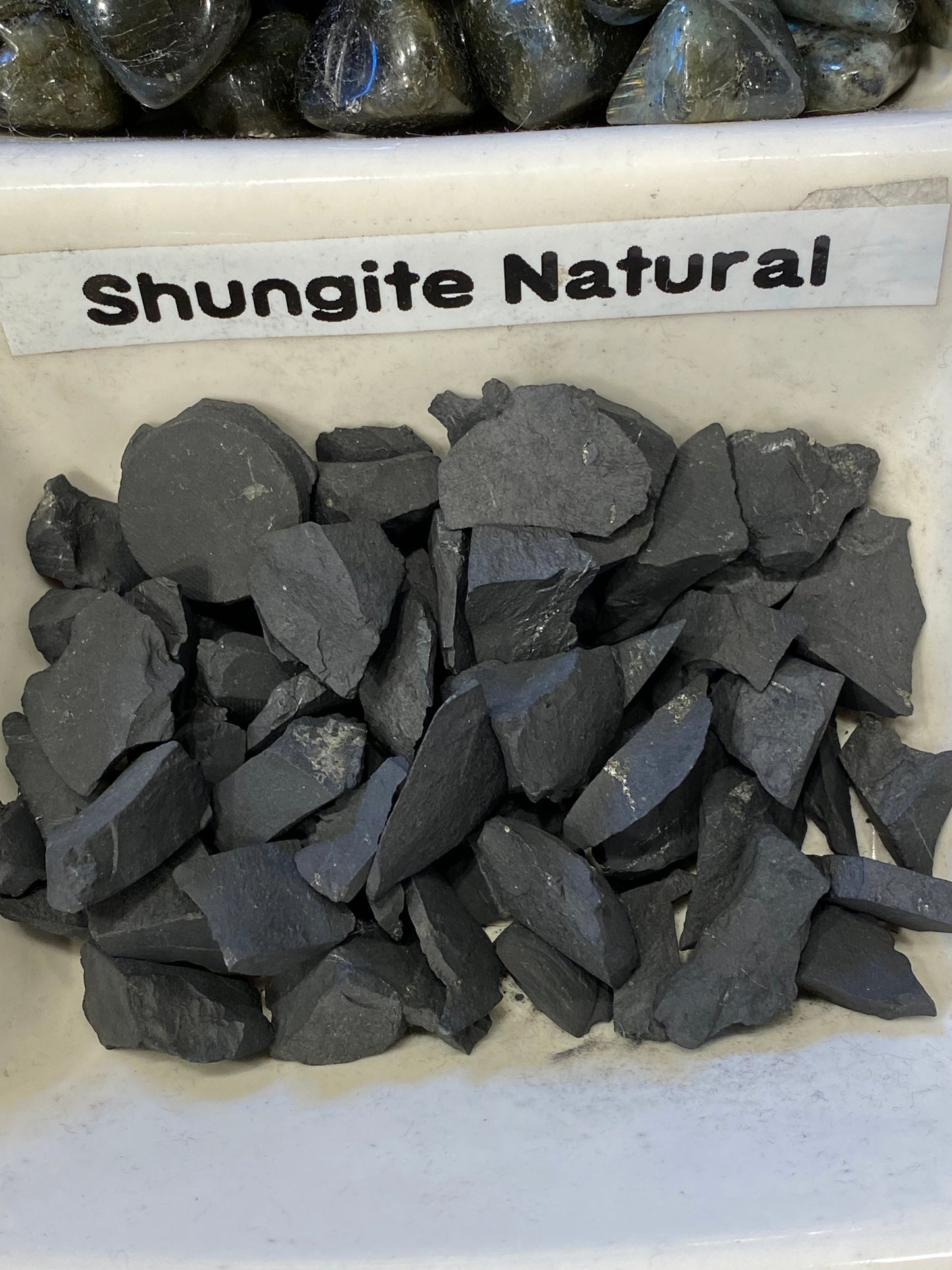 Raw Rough Shungite Natural Chip Tumbled Stone 1pc