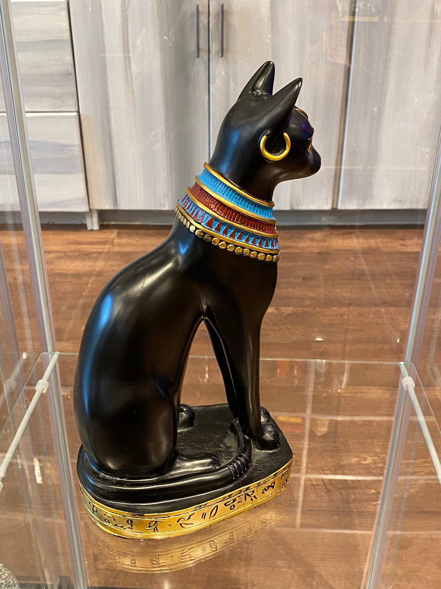 Large Black Bastet Cat Egyptian Ancient Style Cat Goddess