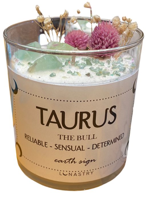 Lunastry Taurus Candle