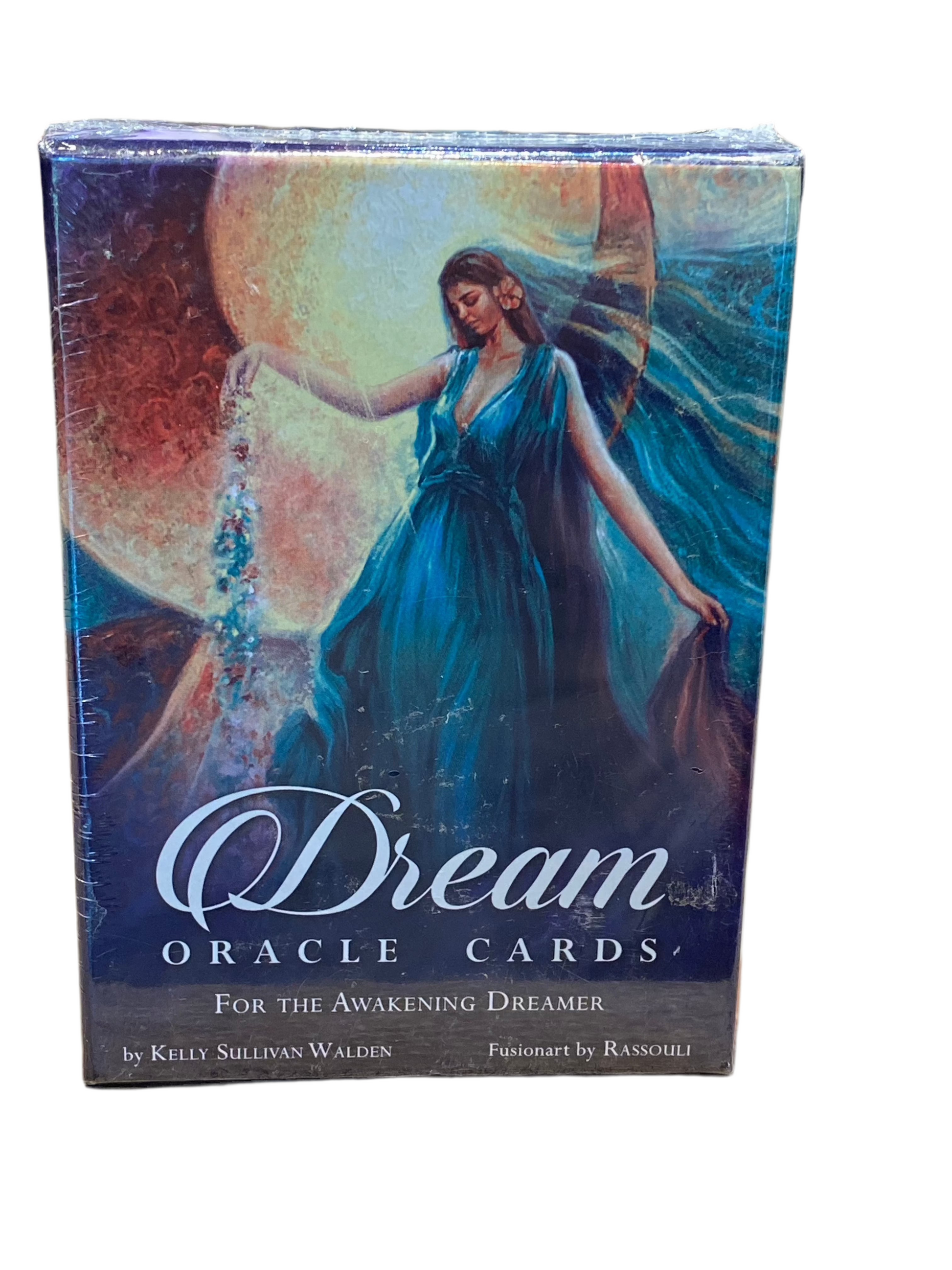 Dream Oracle Cards by Kelly Walden, Second Edition with mystical dream imagery and guidebook.