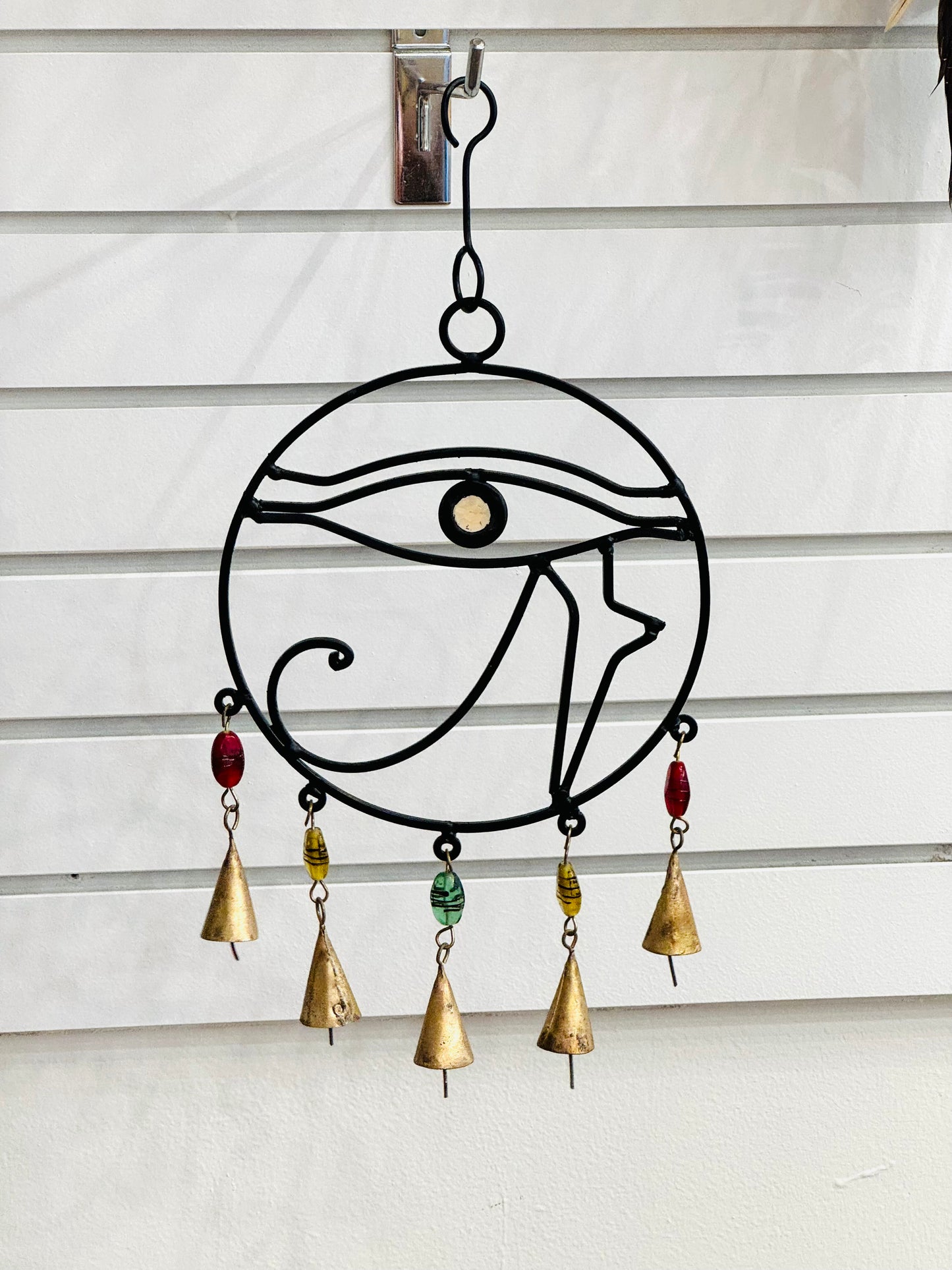 Handmade Eye Of Horus Cast Iron Wind Chime