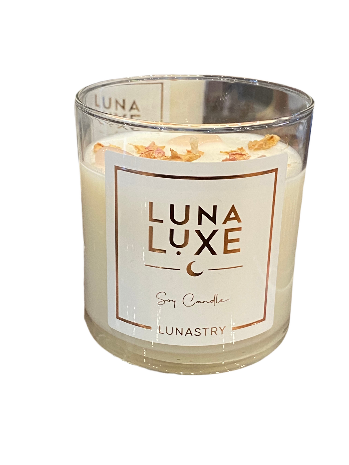 Rose Quartz Luna Luxe Candle