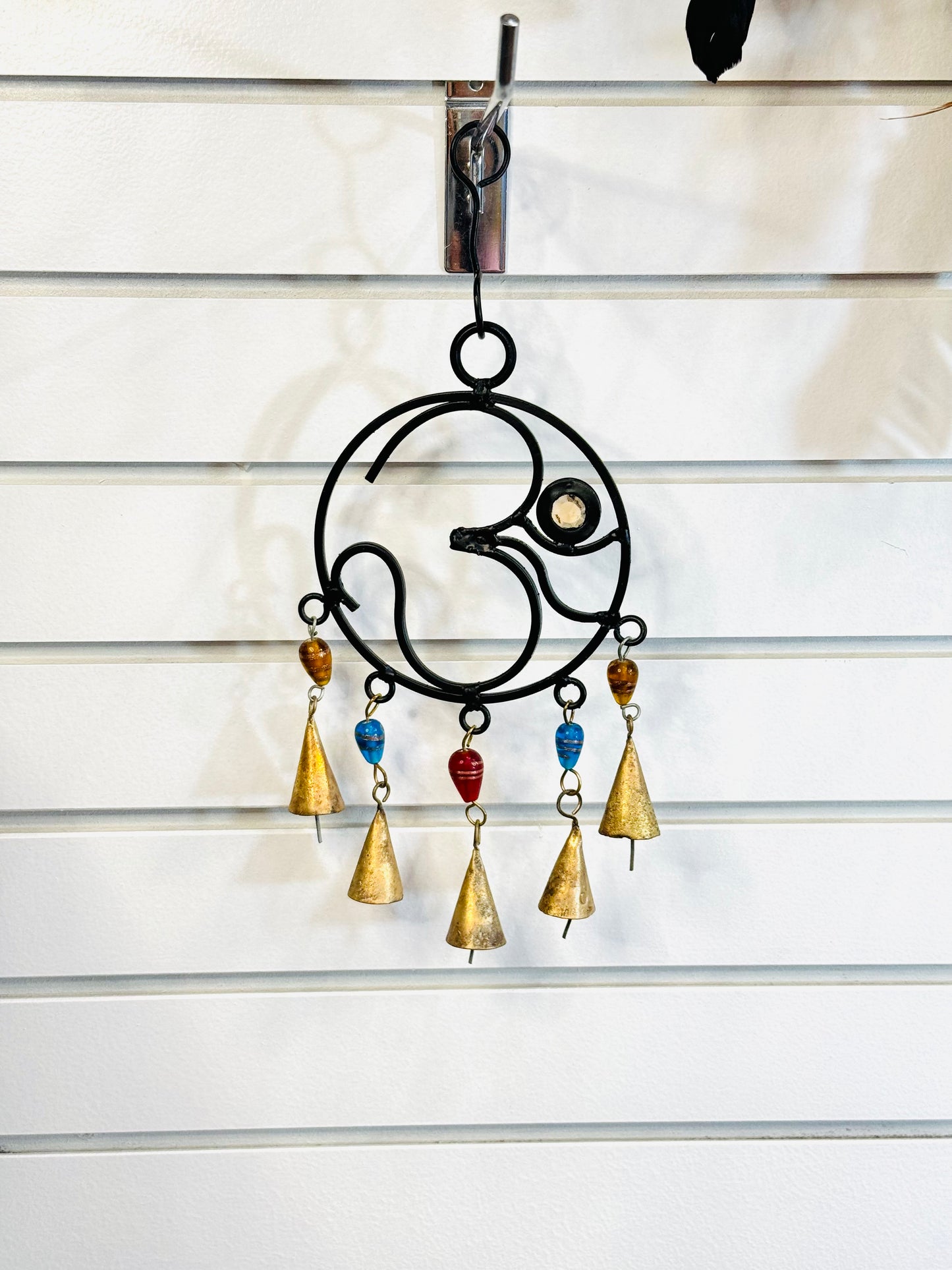 Handmade Om Cast Iron Bells Wind Chime