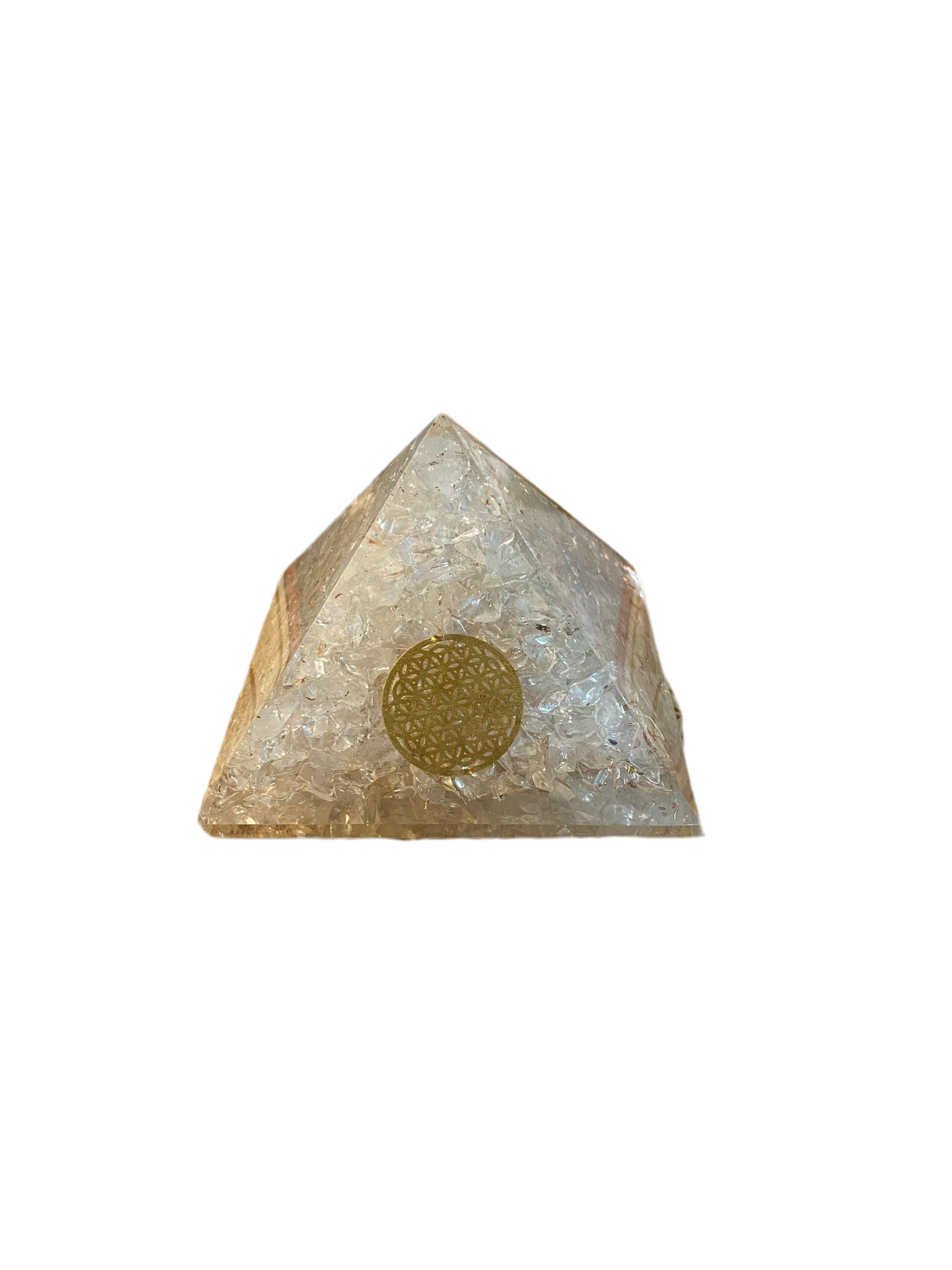 Orgonite Pyramid Large Clear Quartz 