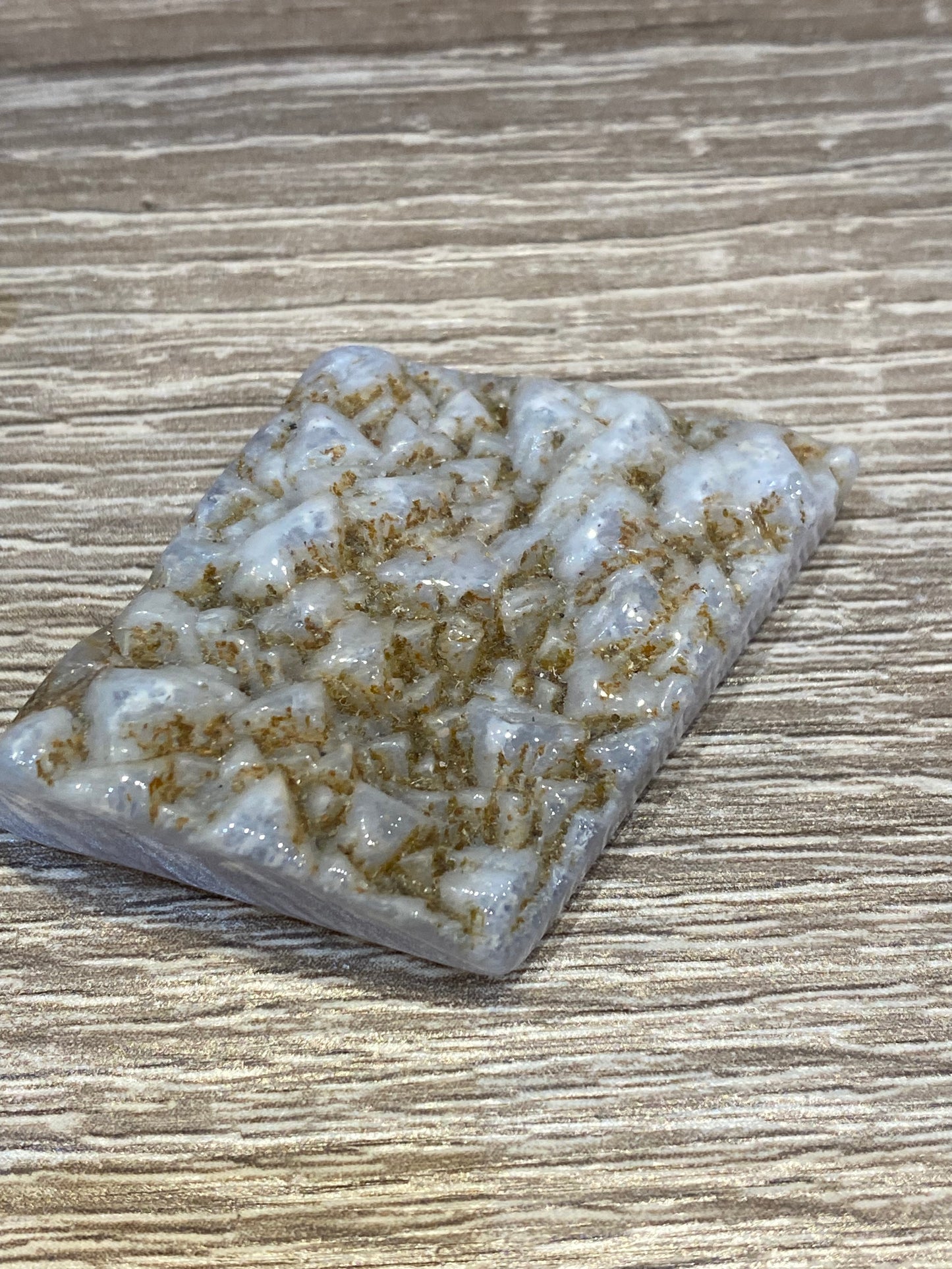 Blue Lace Agate Slab Gemstone 1pc