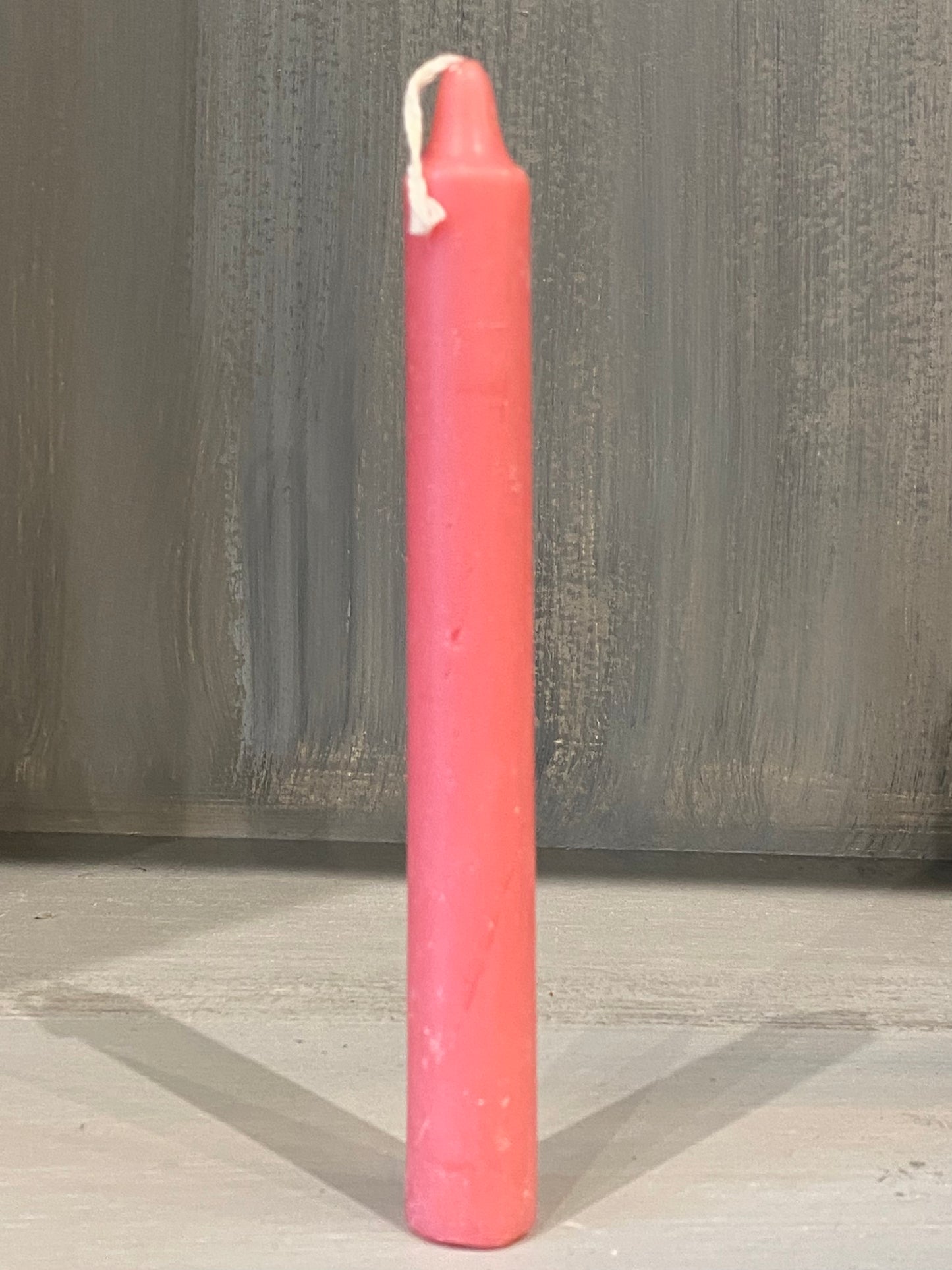 Pink 6” Household Taper Candle