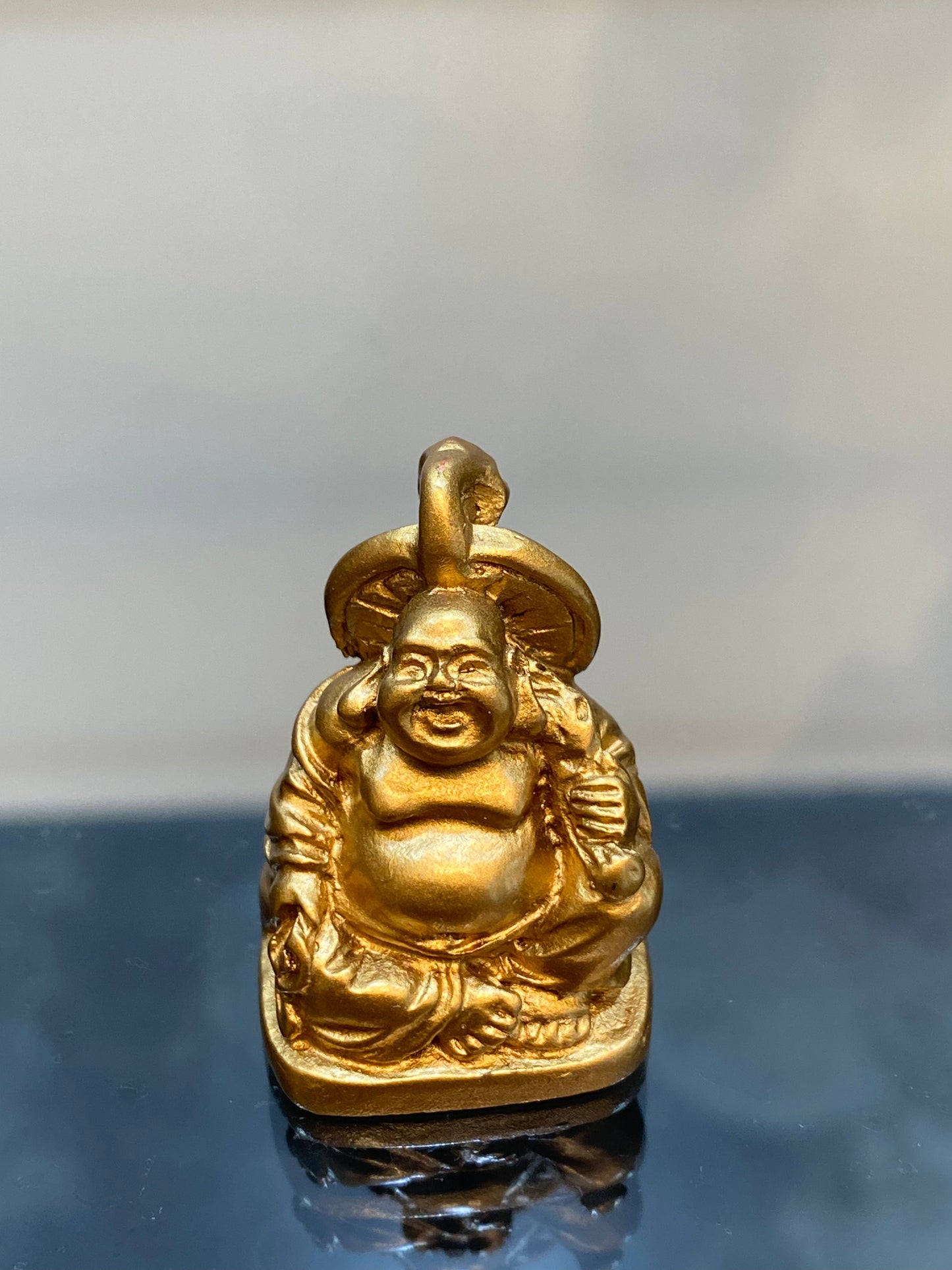 Tiny Antique Gold Color Collectable Buddha