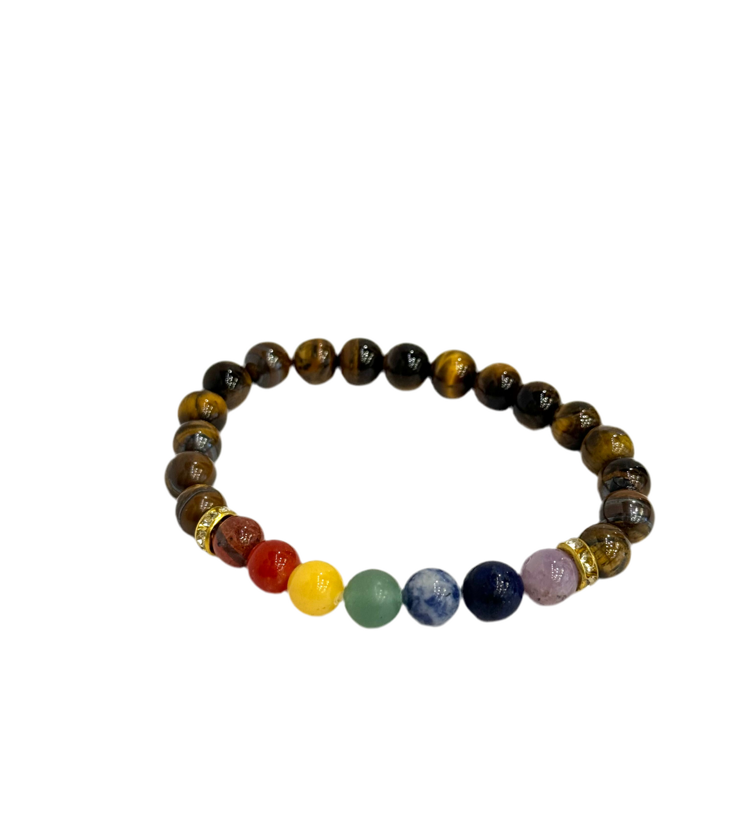 Tiger Eye Chakra Beaded Gemstone Bracelet