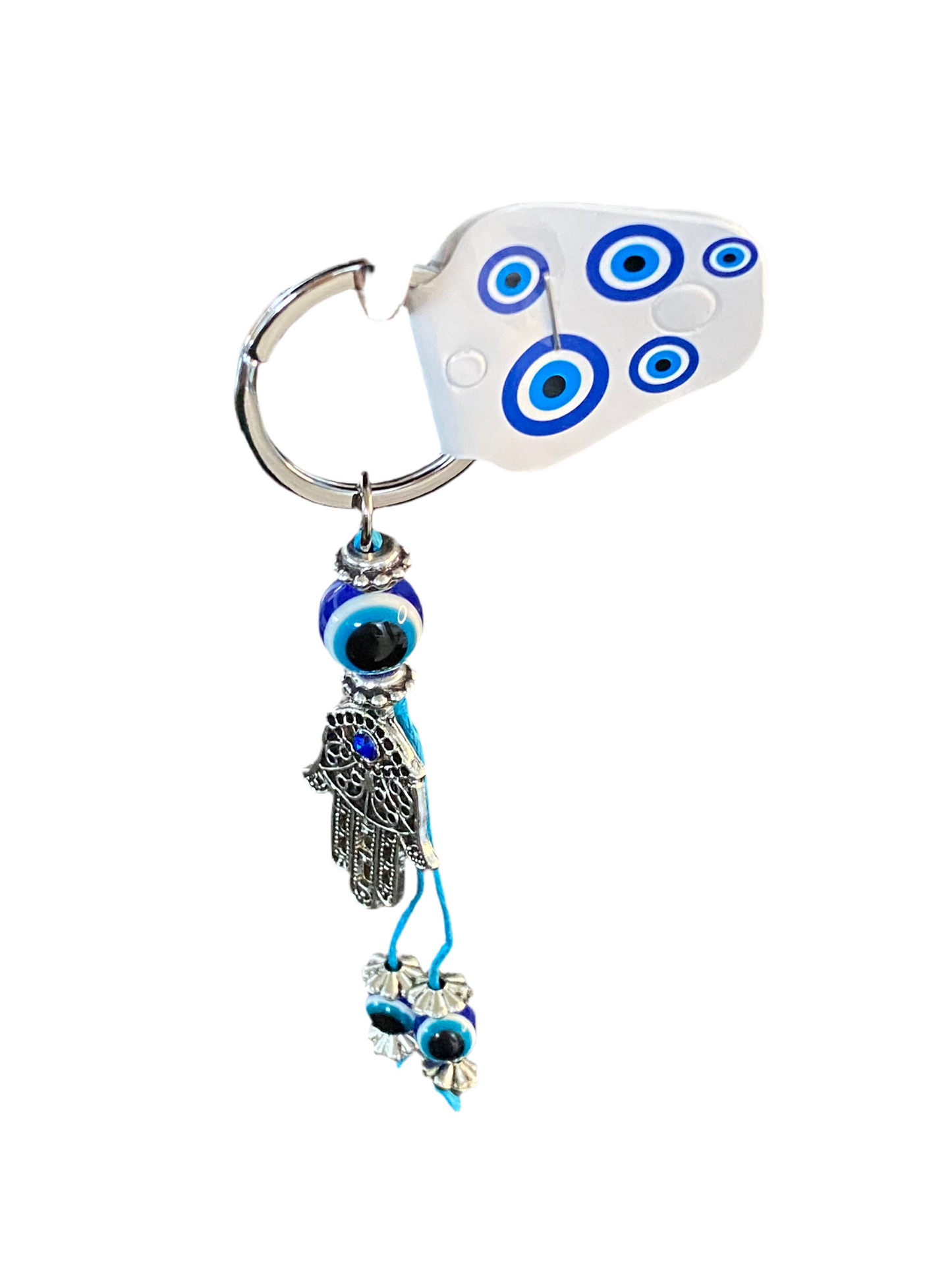 Hamsa Evil Eye Keychain