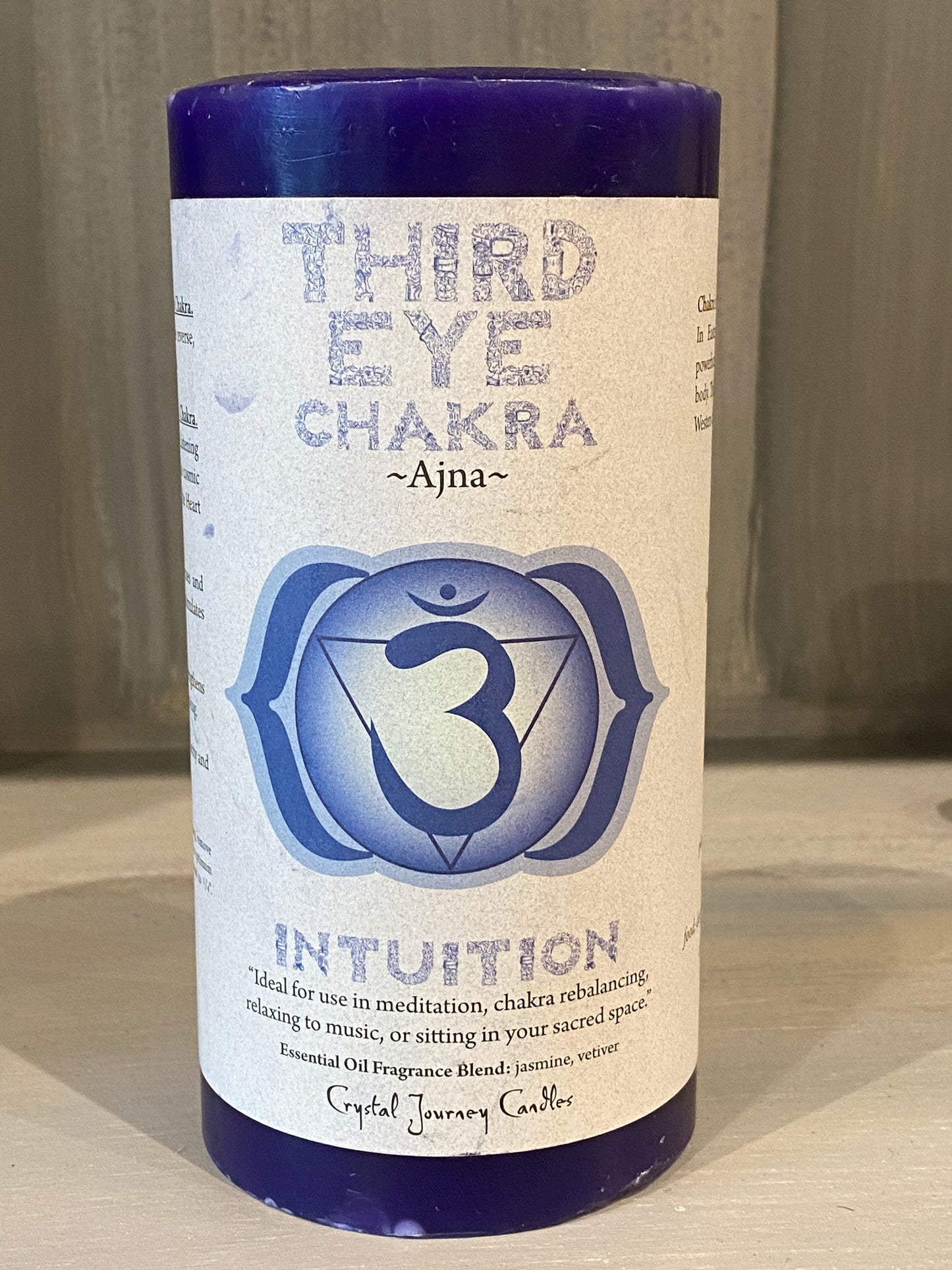 Crystal Journey Third Eye Chakra Candle