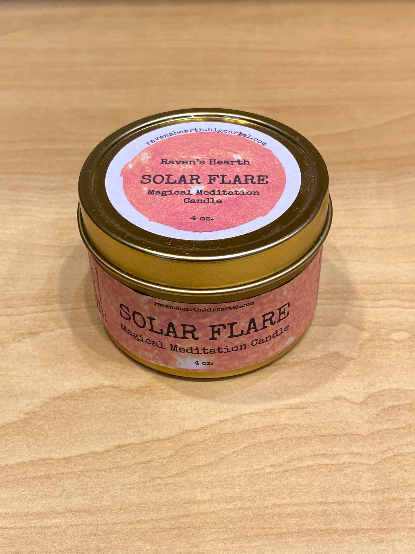 Solar Flare Crystal Candle Raven's Hearth