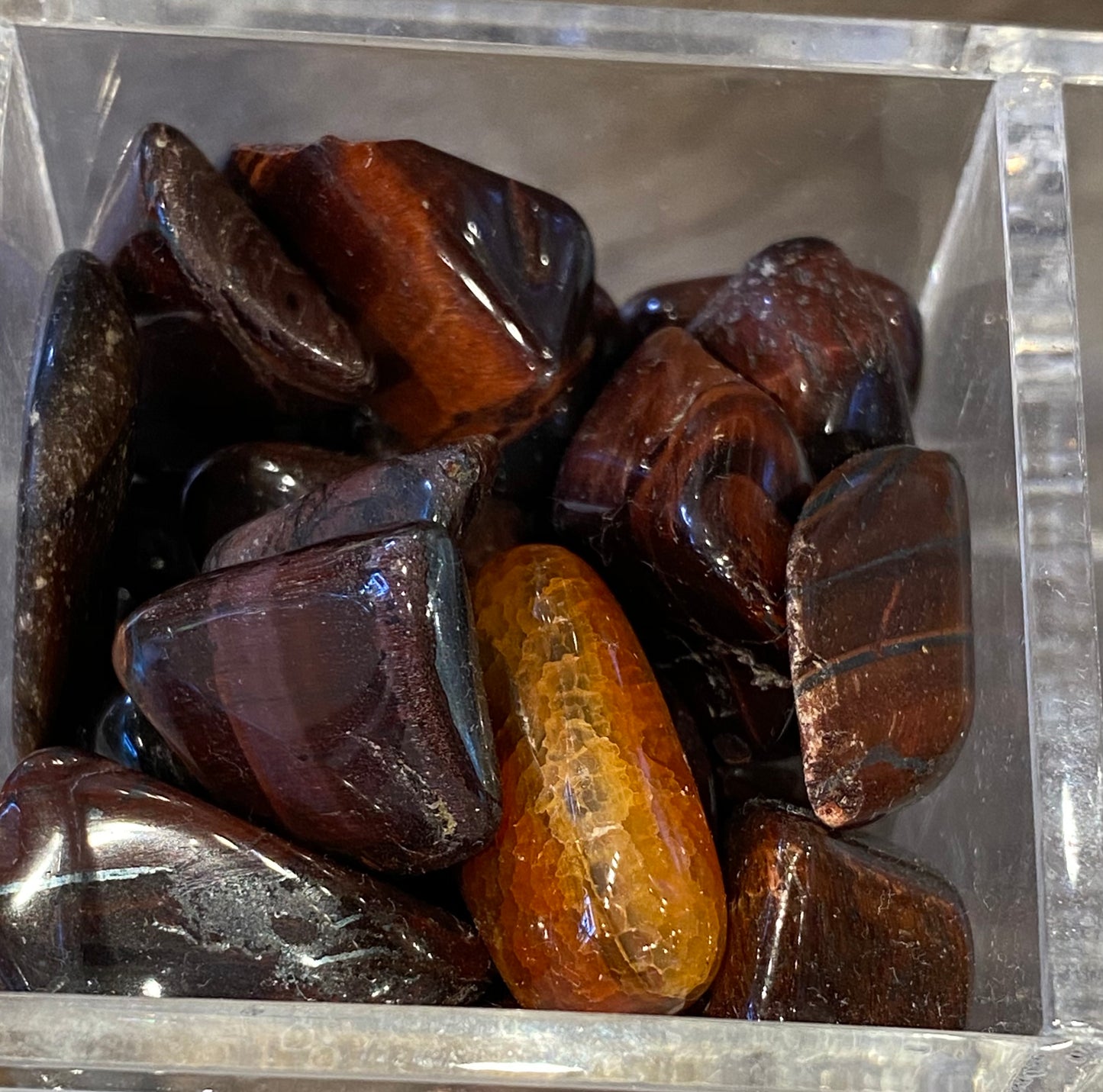 Bull’s Tigers Eye Polished Tumbled Stone 1pc