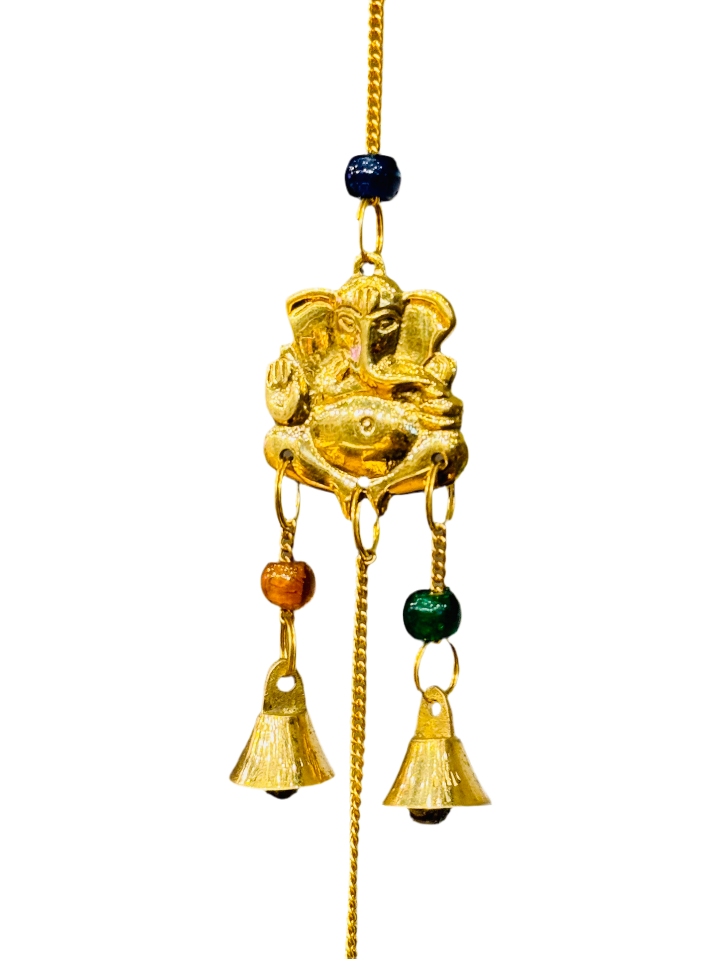 Brass Wind Chime with bells Ganesha Om Laxmi