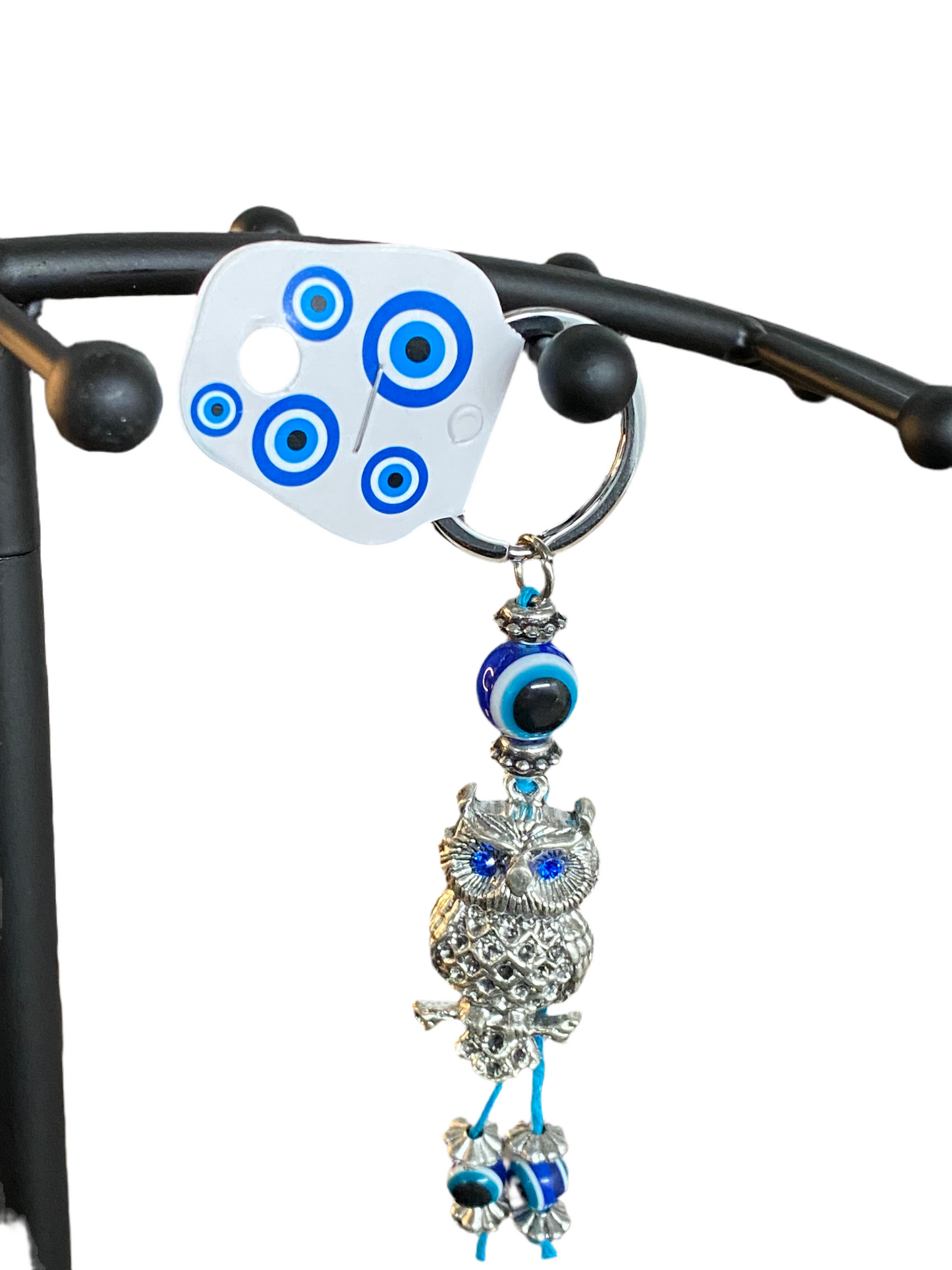 Evil Eye Owl Keychain