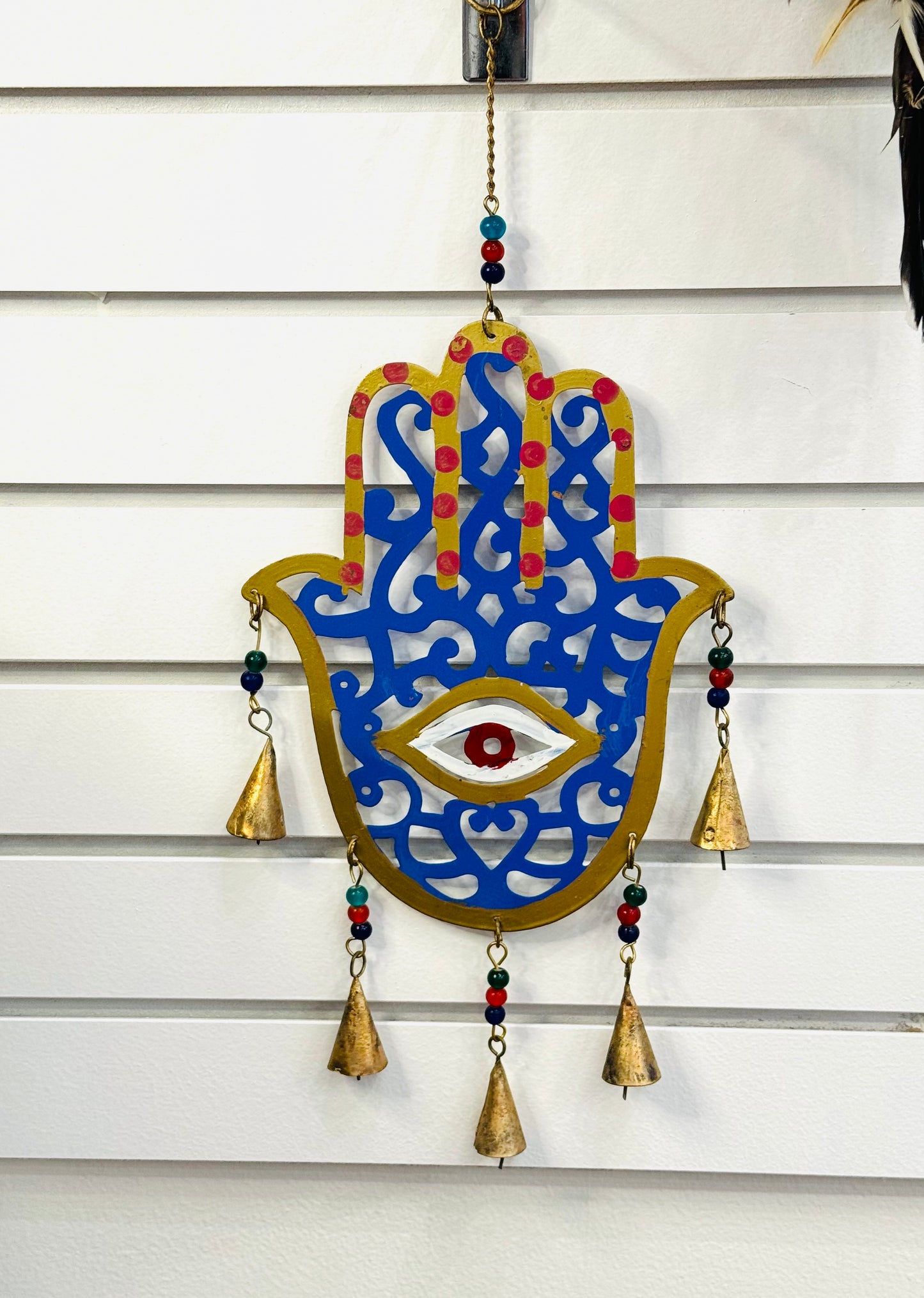 Handmade Brass Hamsa Wind Chime