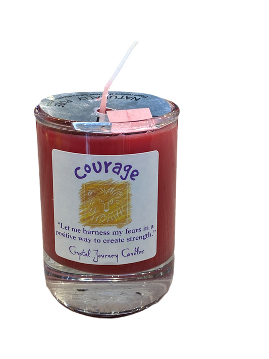 Crystal Journey Soy  Votive Candles  Courage