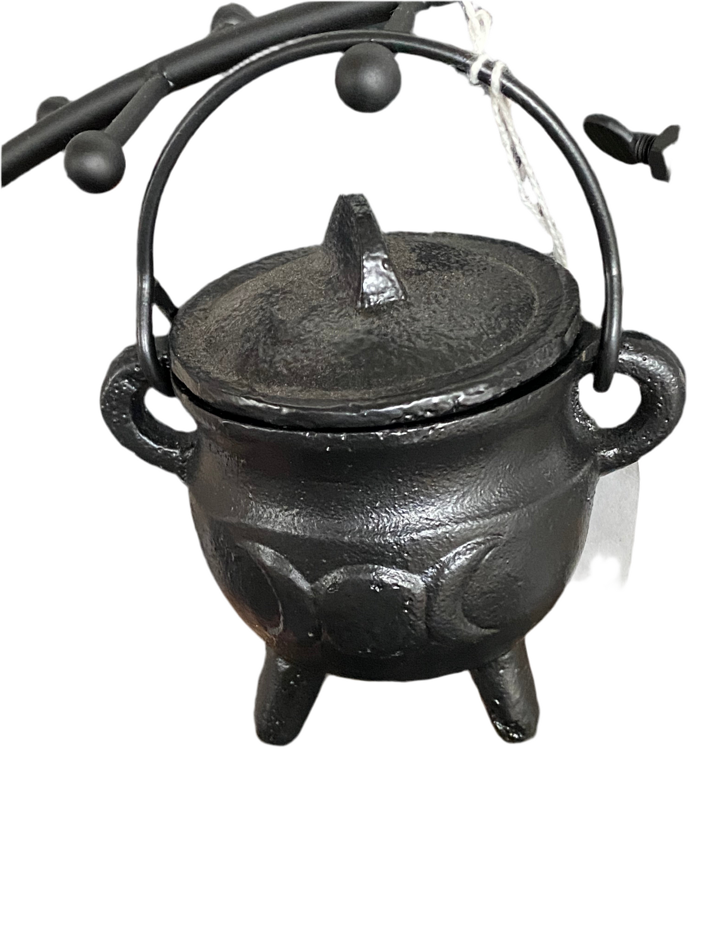 Cast Iron Triple Moon Cauldron