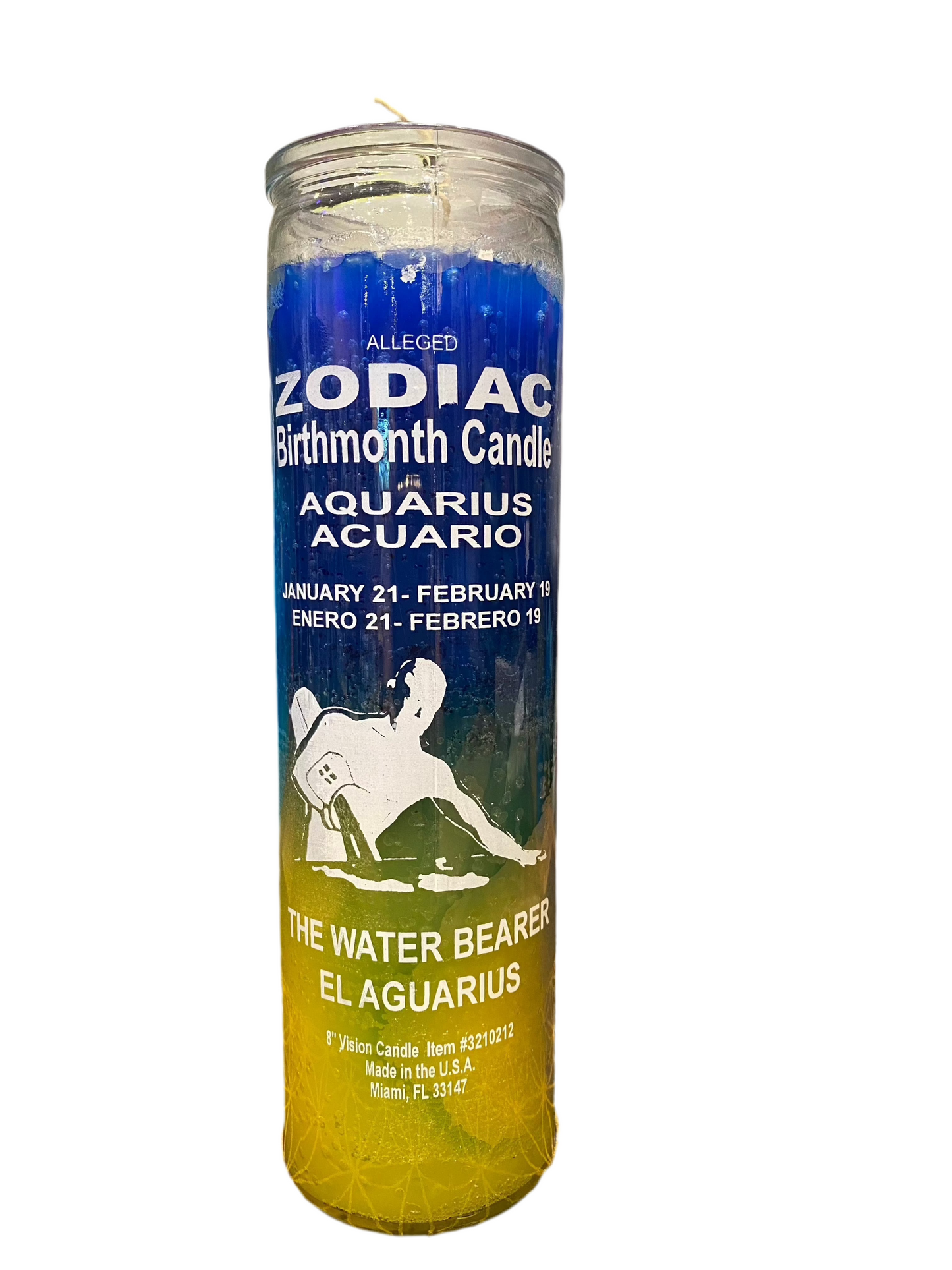 Zodiac Aquarius Candle