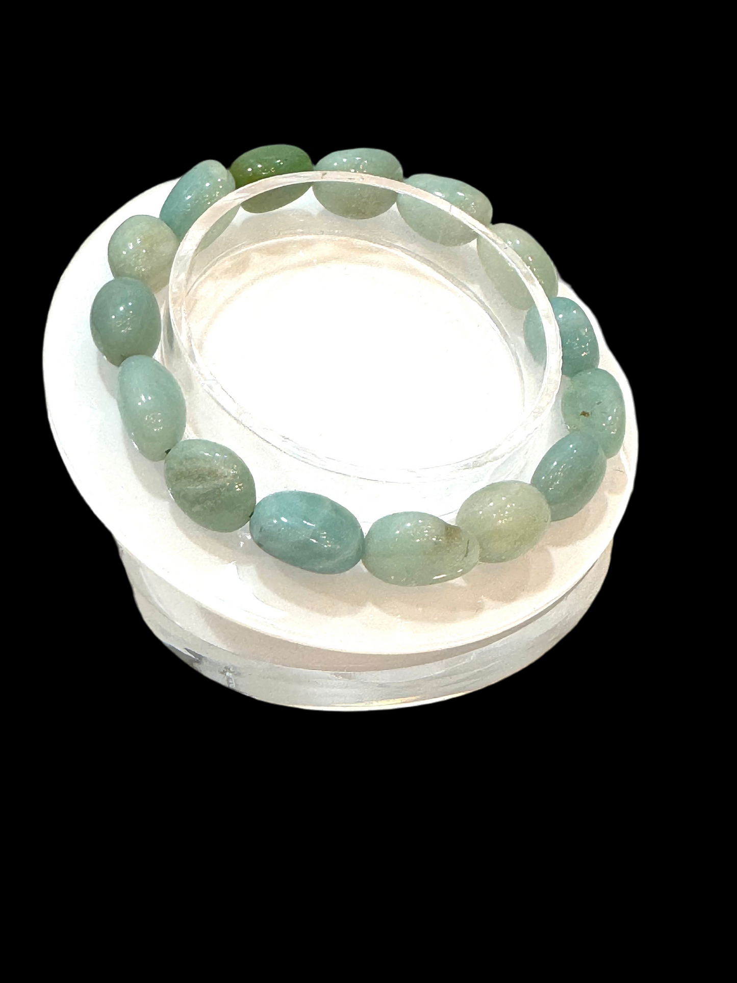 Amazonite Nugget Polished Beaded Bracelet