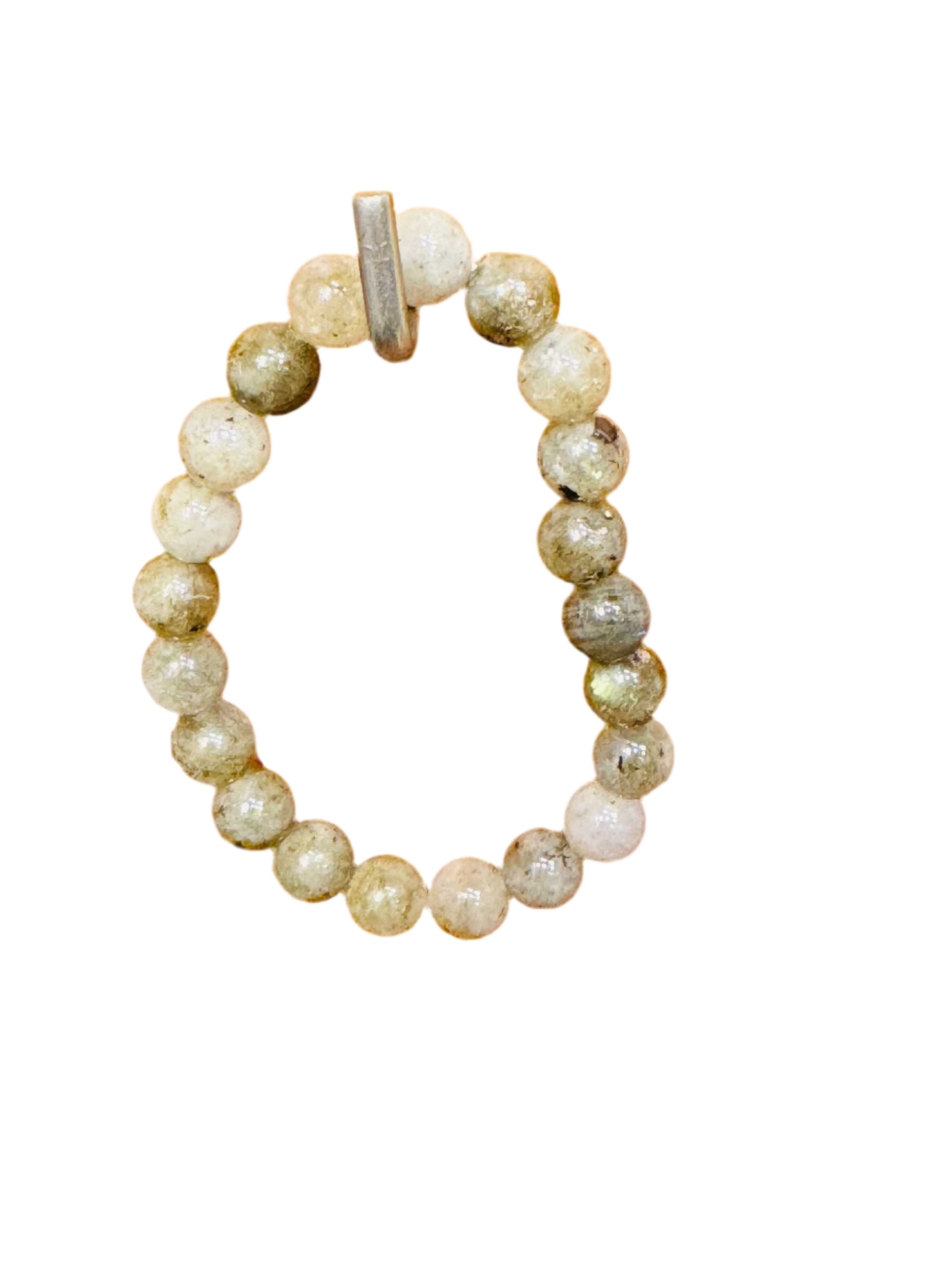 Labradorite Beaded String Round Bracelet 8mm