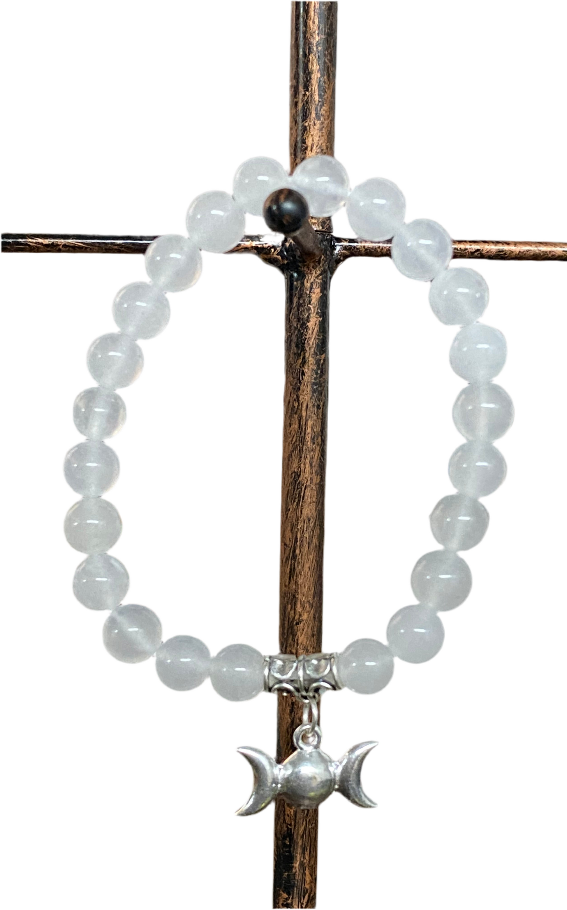 White Agate Gemstone Bracelet