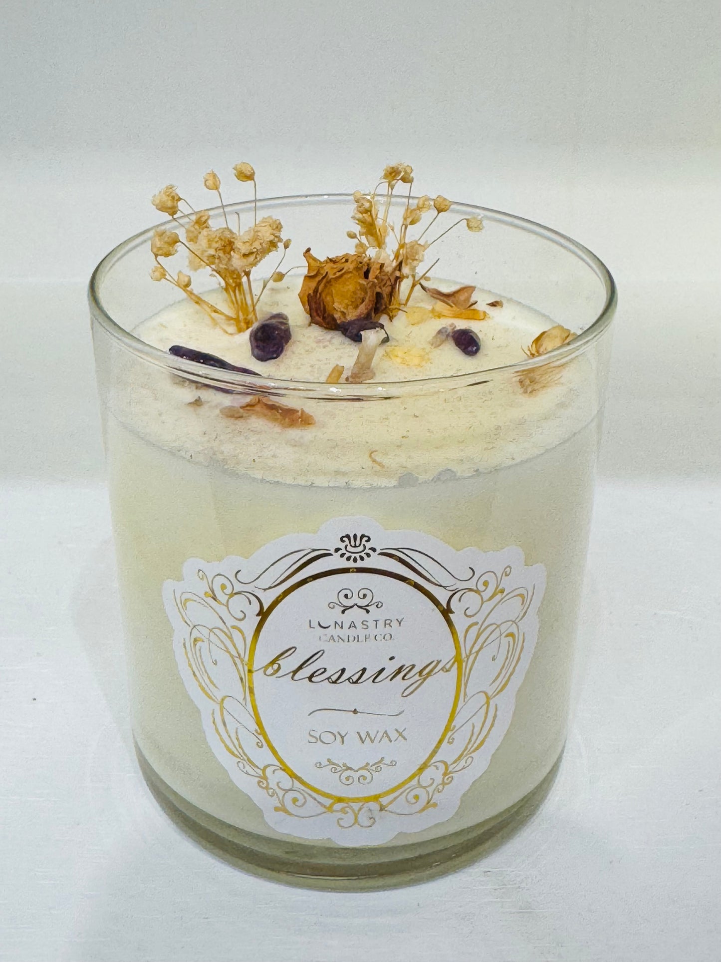 Blessings Soy Wax Crystal Candle by Lunastry