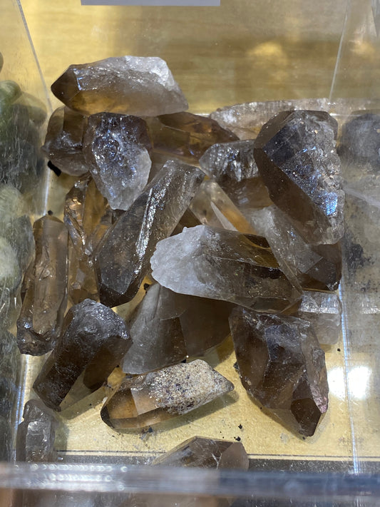 Smoky Quartz Point Natural Raw-Rough Stone 1pc