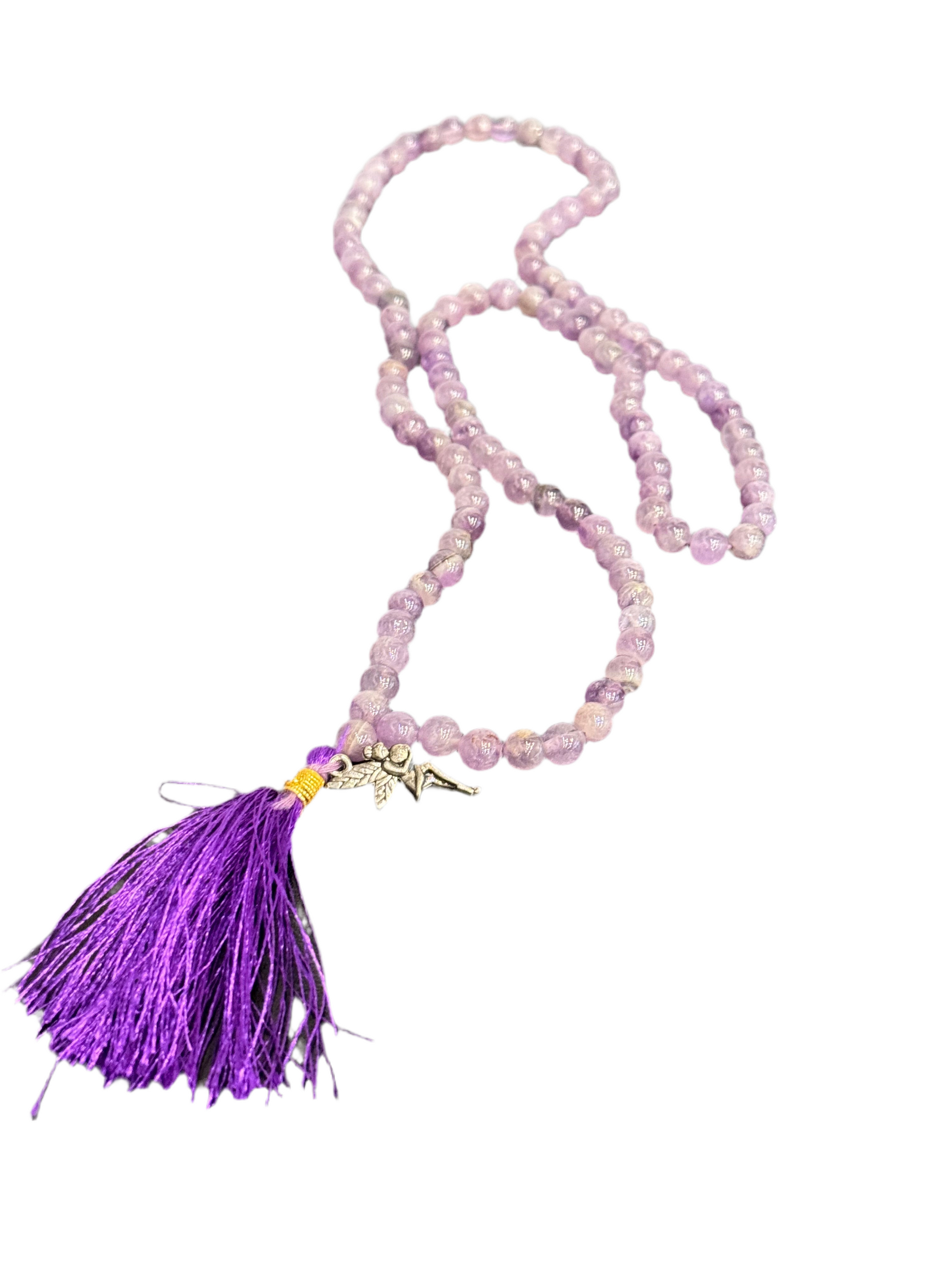 Amethyst Prayer Mala Necklace