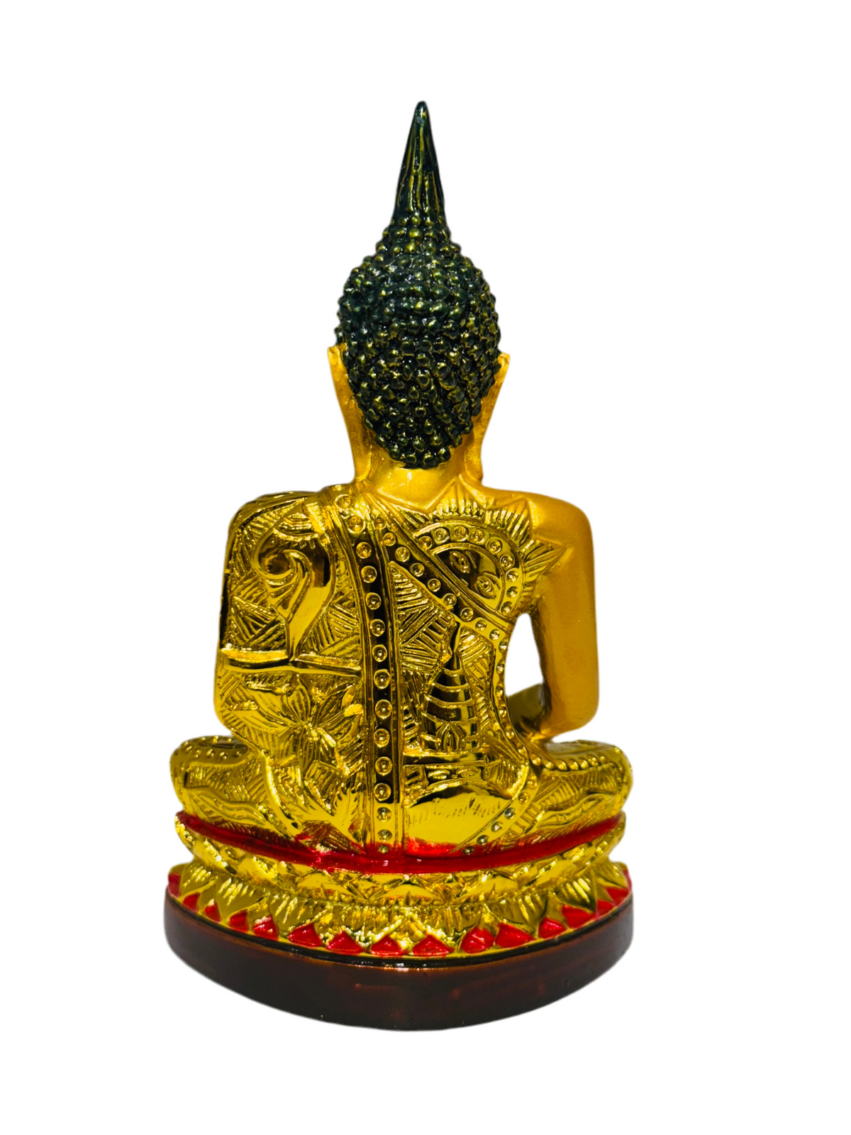 5” Golden Thai Sitting Buddha Statue