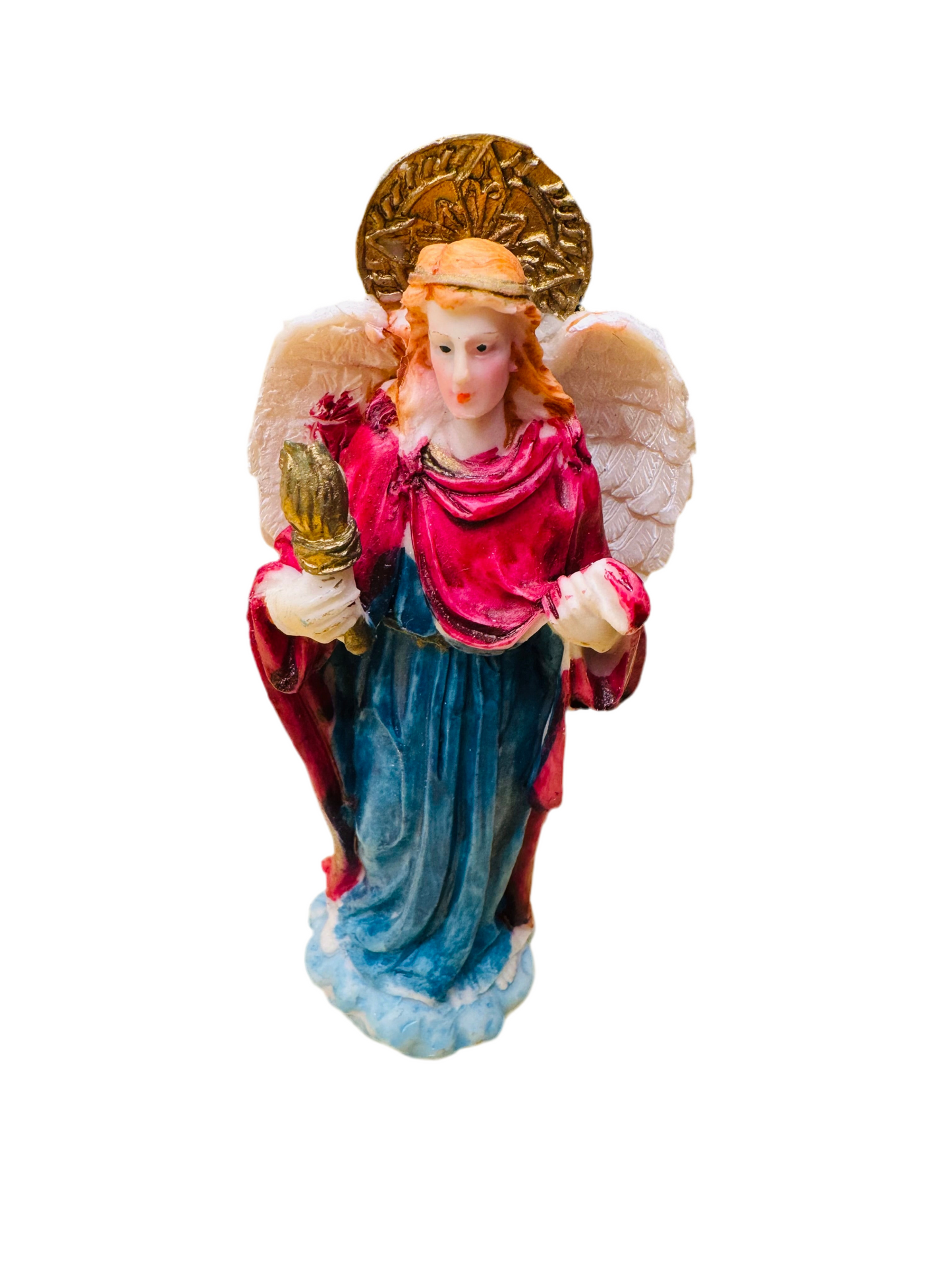 St Rafael 5” Statue San Rafael  Archangel Resin Statue