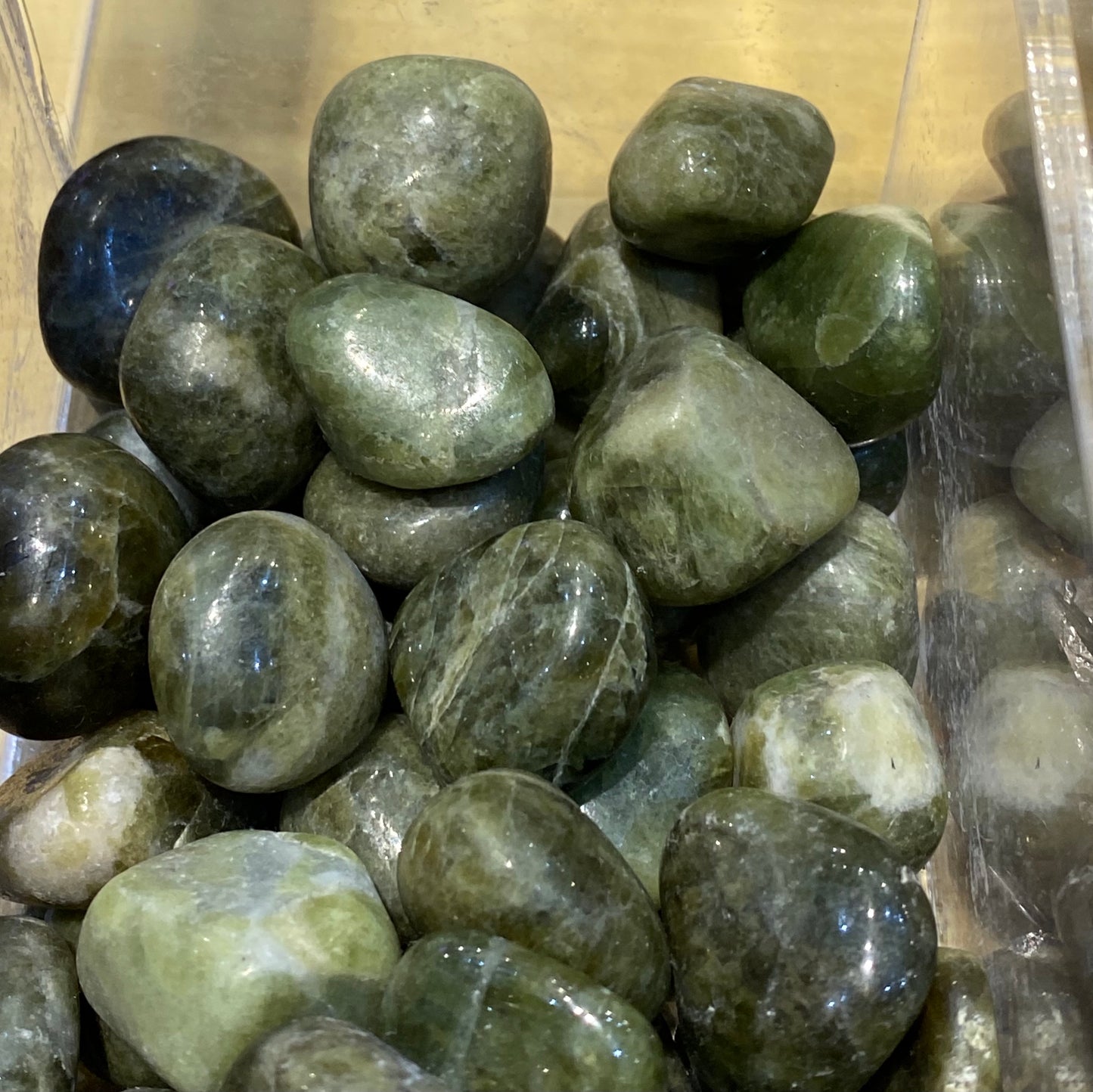 Vesuvianite Polished Tumbled Stone 1pc