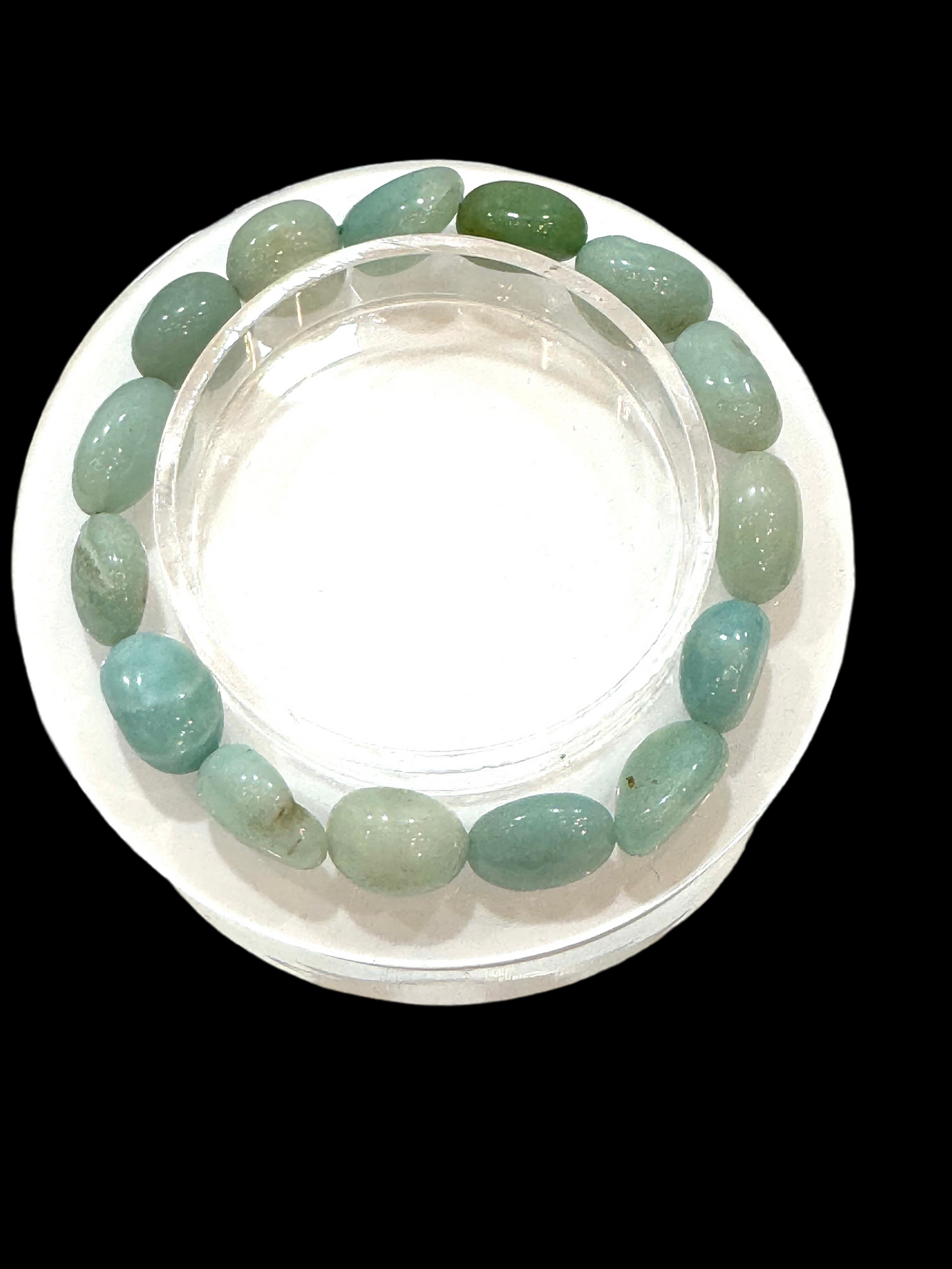 Amazonite Nugget Polished Beaded Bracelet