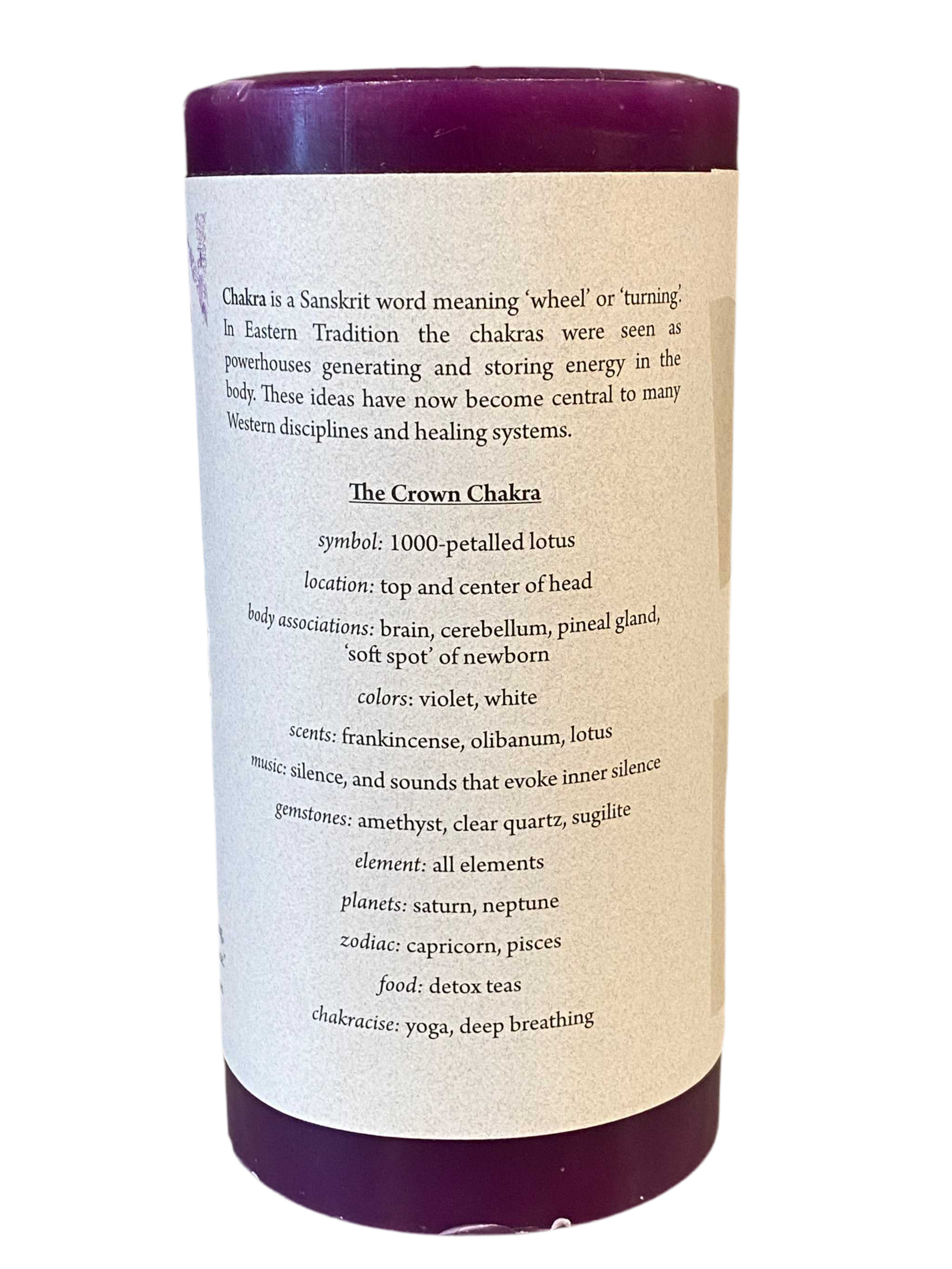 Crystal Journey Crown Chakra Candle 