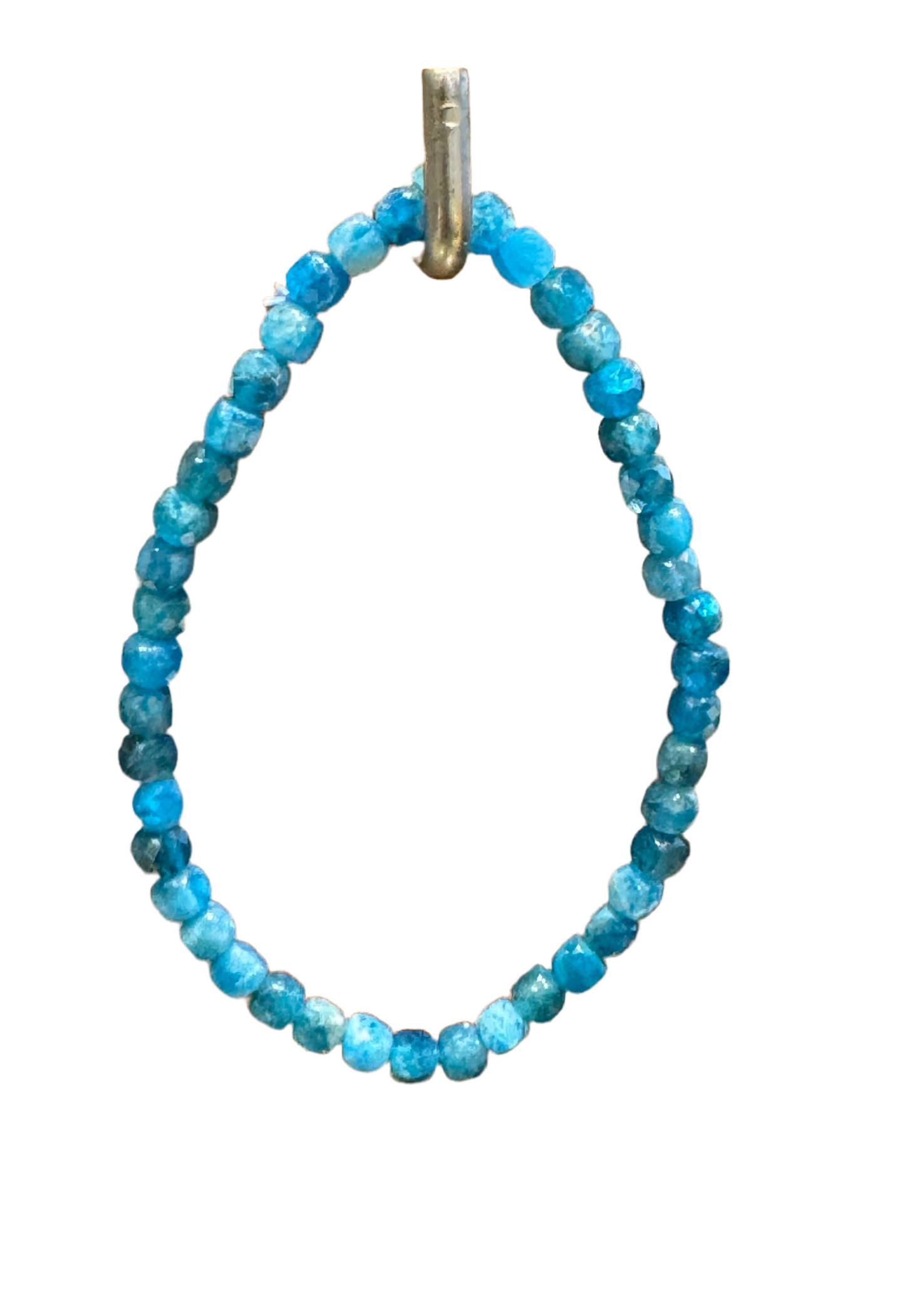 Apatite Faceted Beaded Stretch String Bracelet 4mm