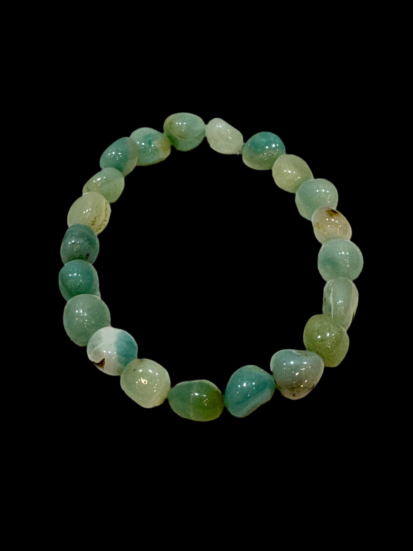 Amazonite Tumbled Polished Beaded Bracelet 6mm