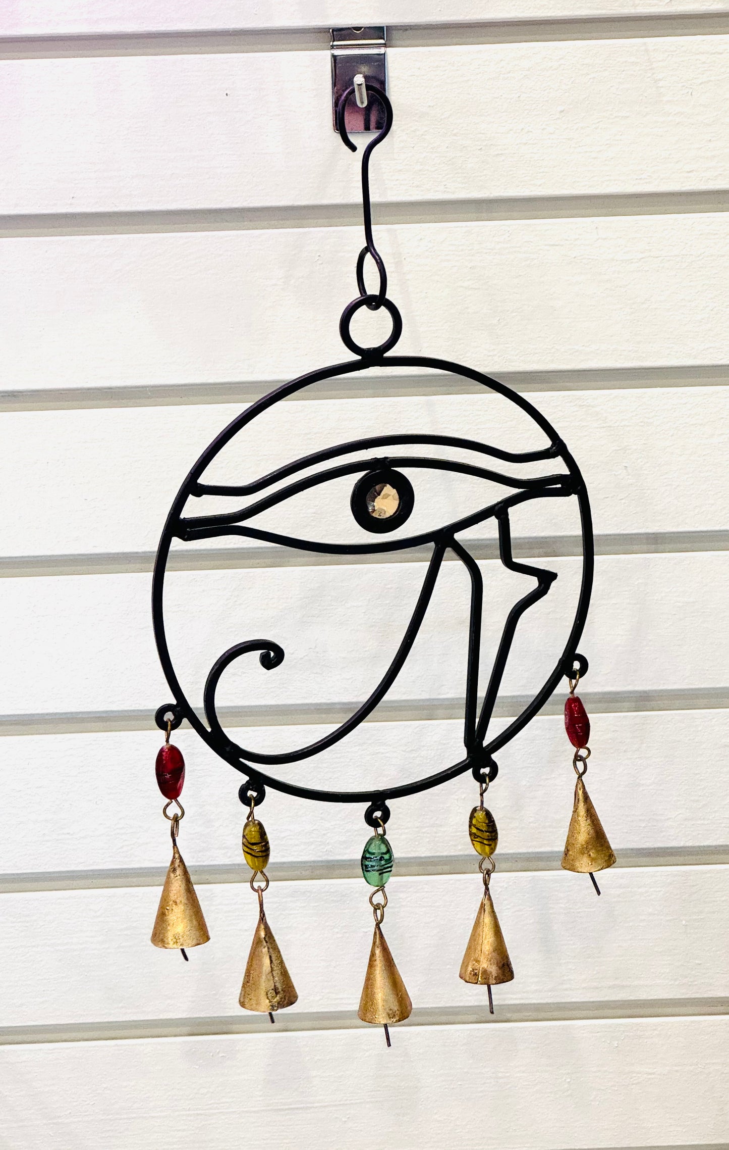 Handmade Eye Of Horus Cast Iron Wind Chime