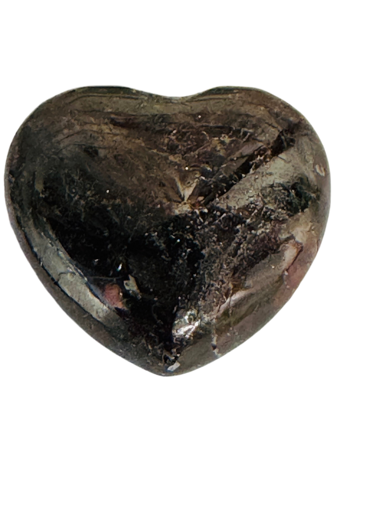 Almandine Garnet Hand Carved Polished Pocket Heart Stone