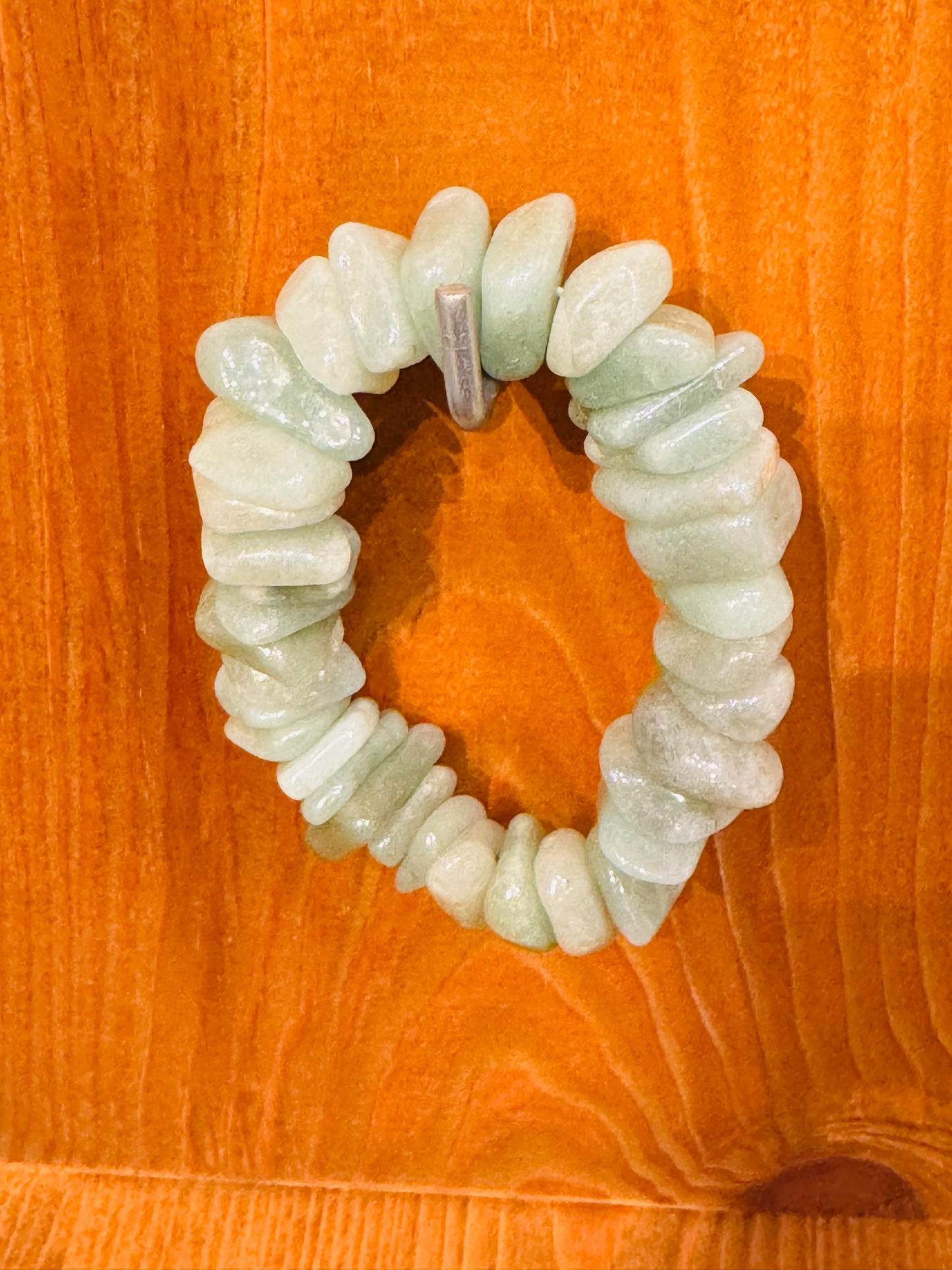 Aventurine (Green) Chunky Tumbled Bracelet ( free-form bead stretch)