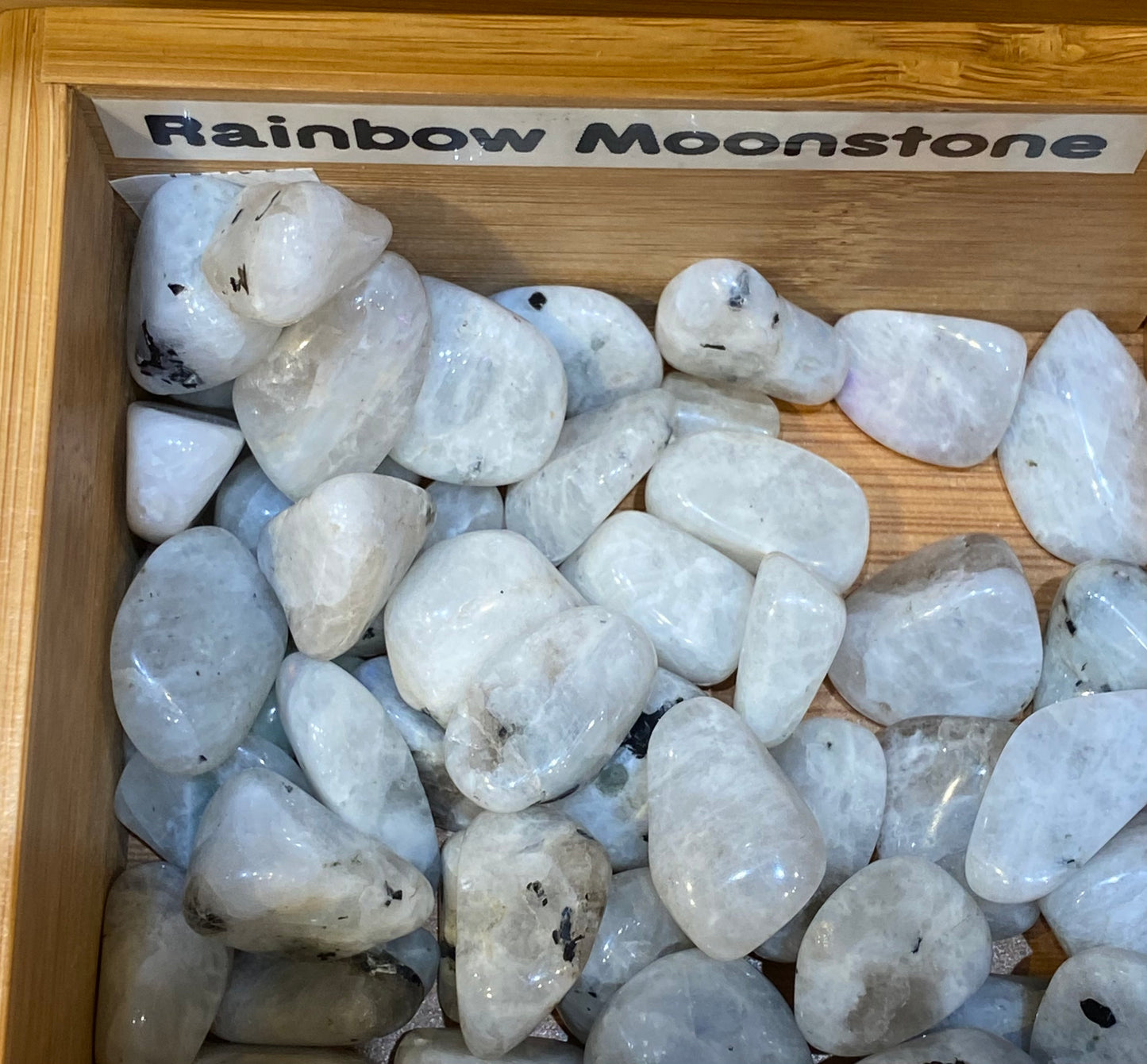 Rainbow Moonstone Tumbled Stones 1pc