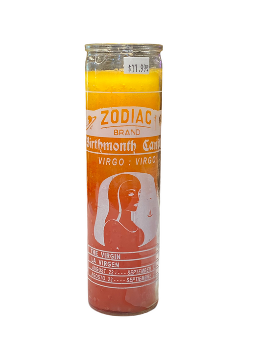 Zodiac Virgo 7 Day Candle
