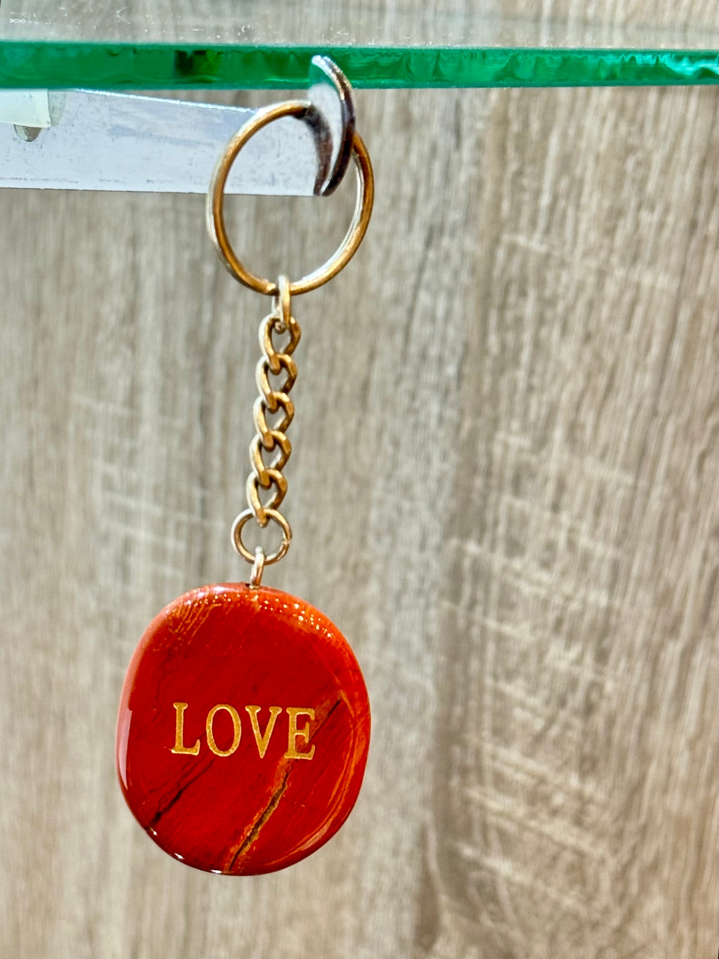 Red Jasper Key Chain - Love