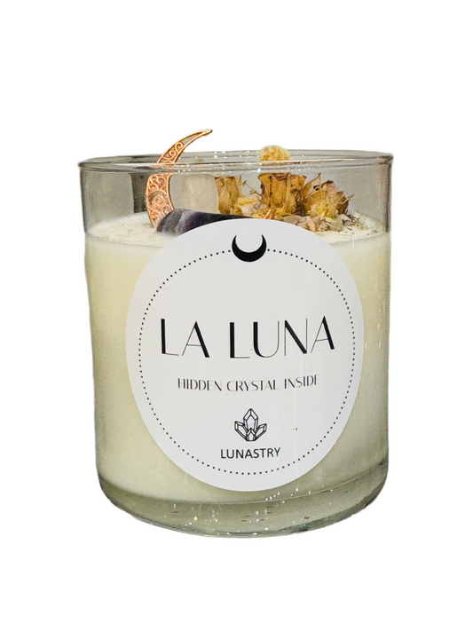 La Luna Soy Wax Crystal Candle