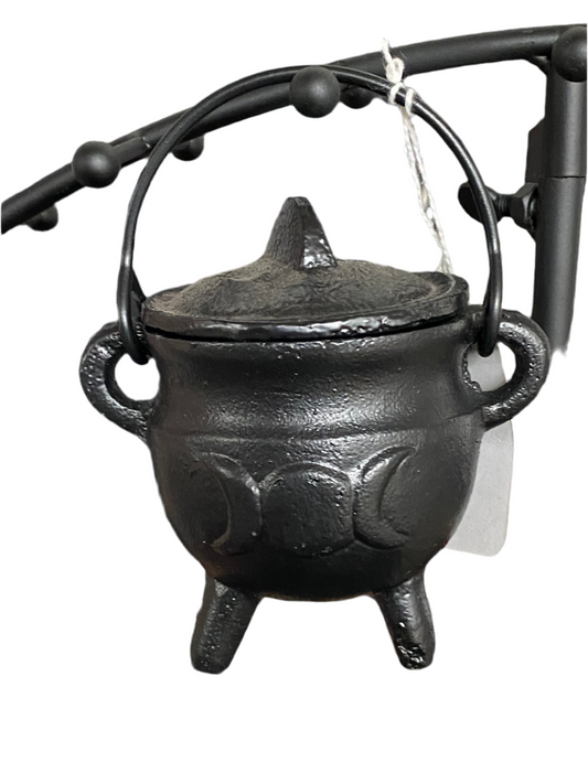 Cast Iron Triple Moon Cauldron