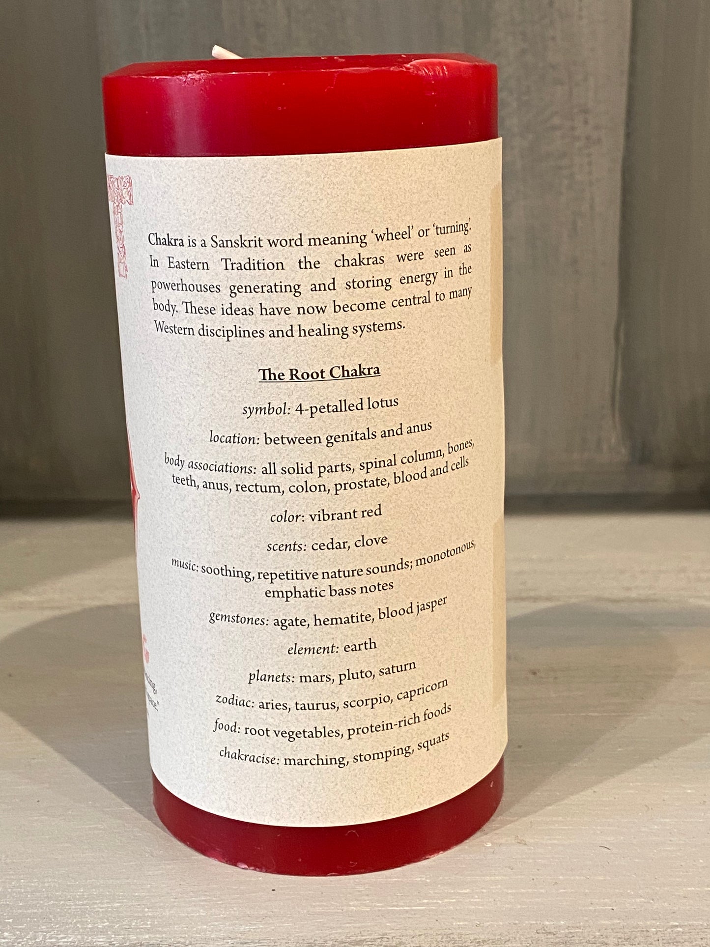 Crystal Journey Root Chakra Candle